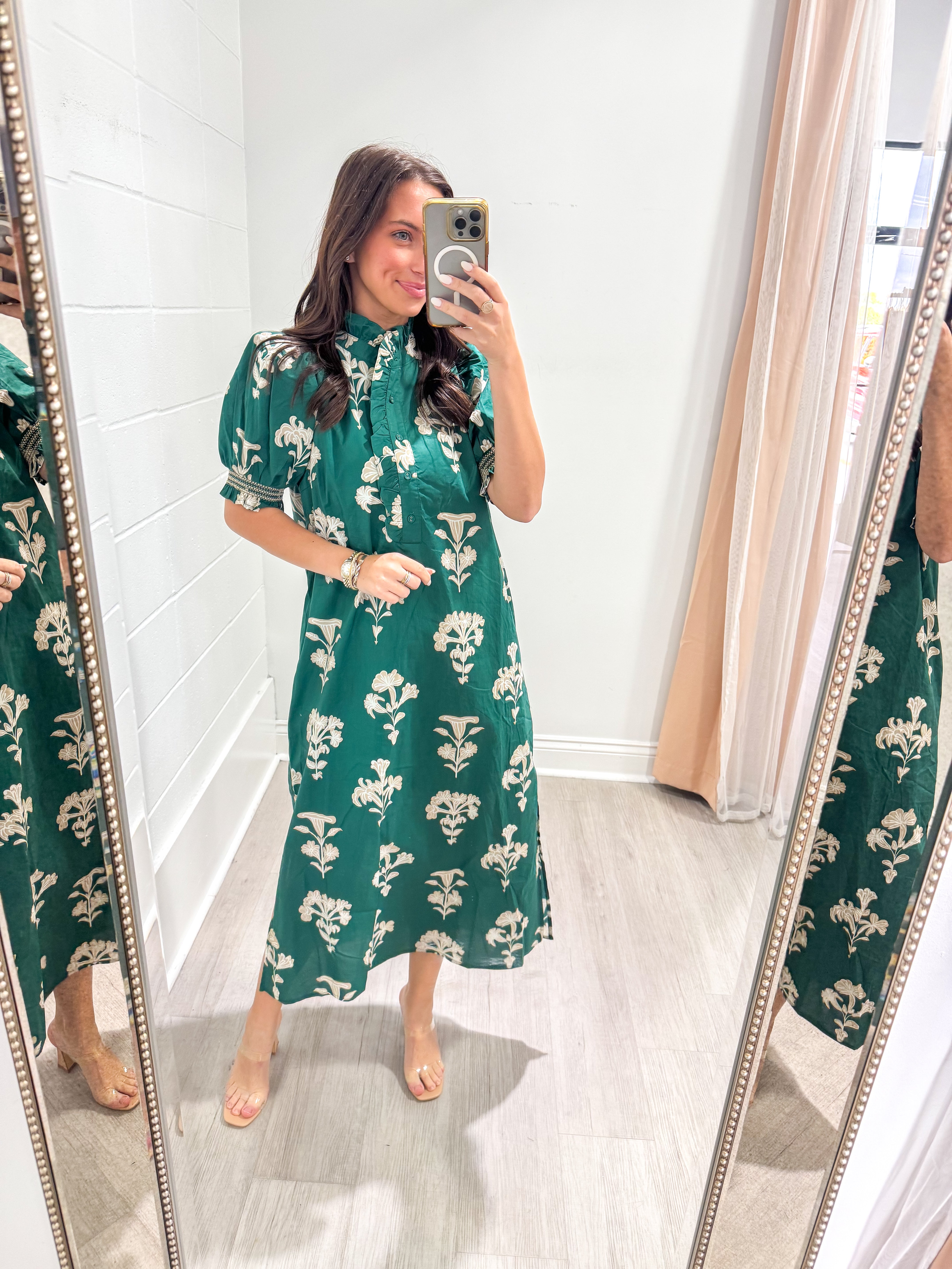 Melanie Green Floral Maxi