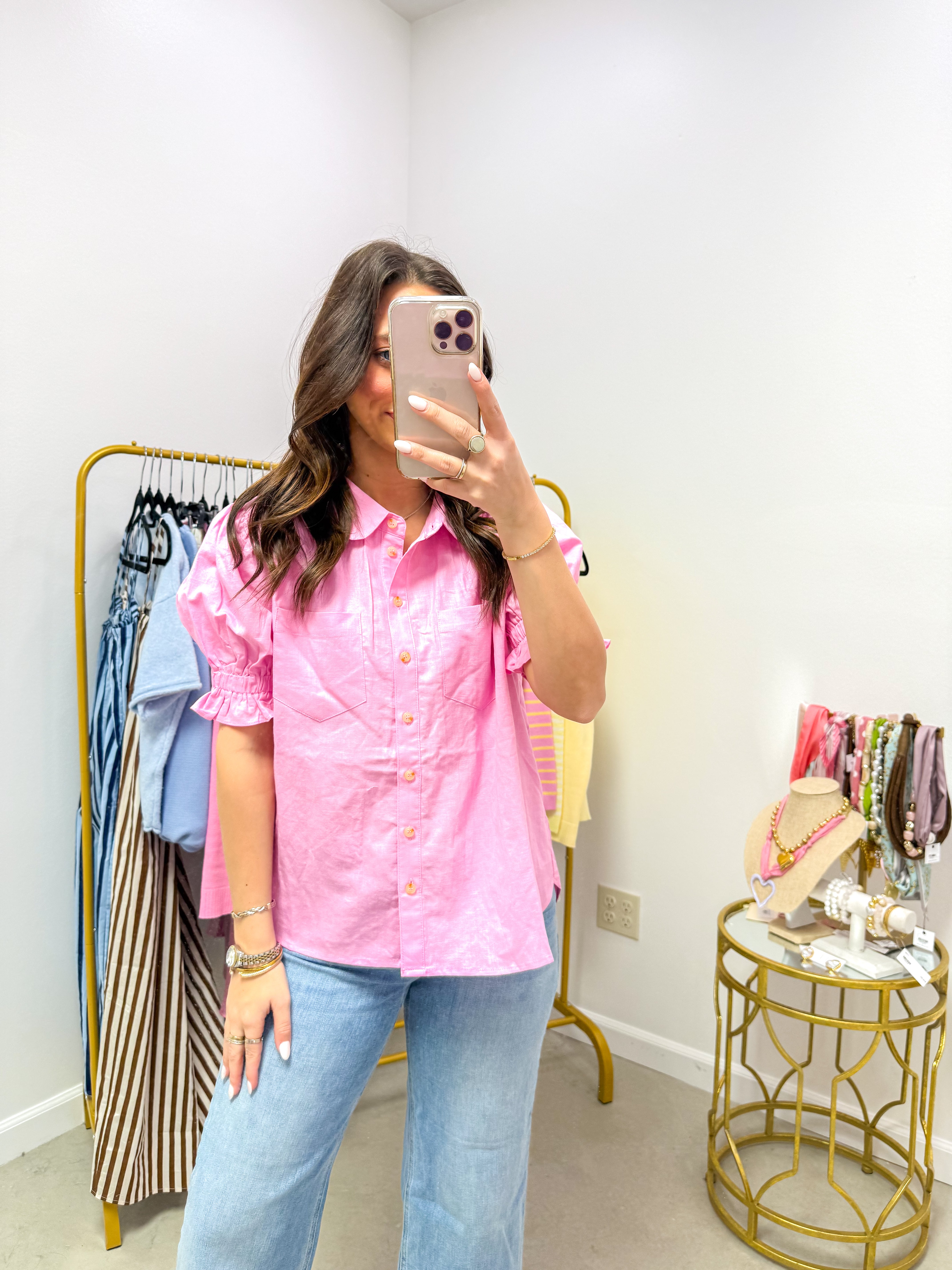 With A Smile Pink Blouse