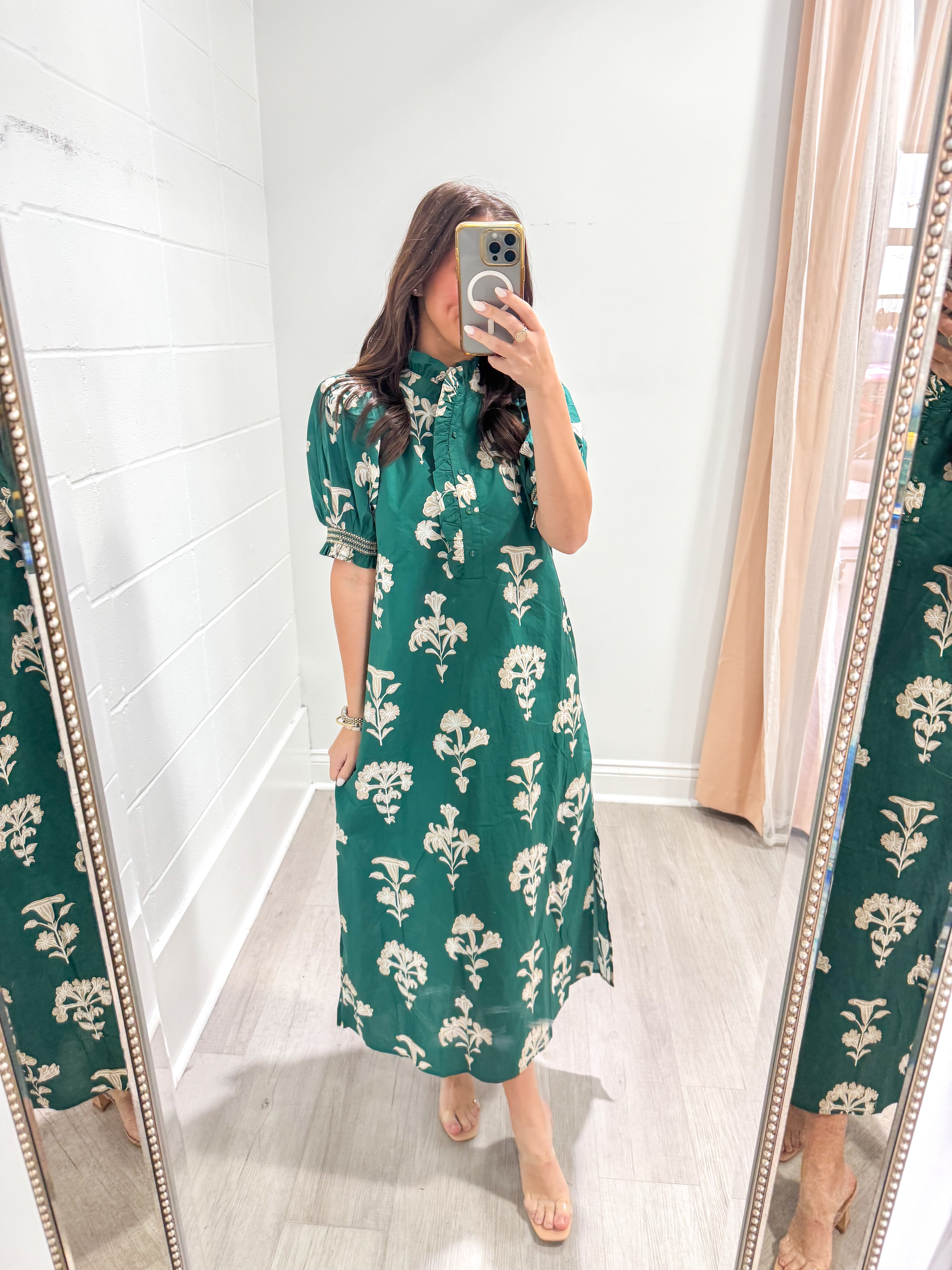 Melanie Green Floral Maxi
