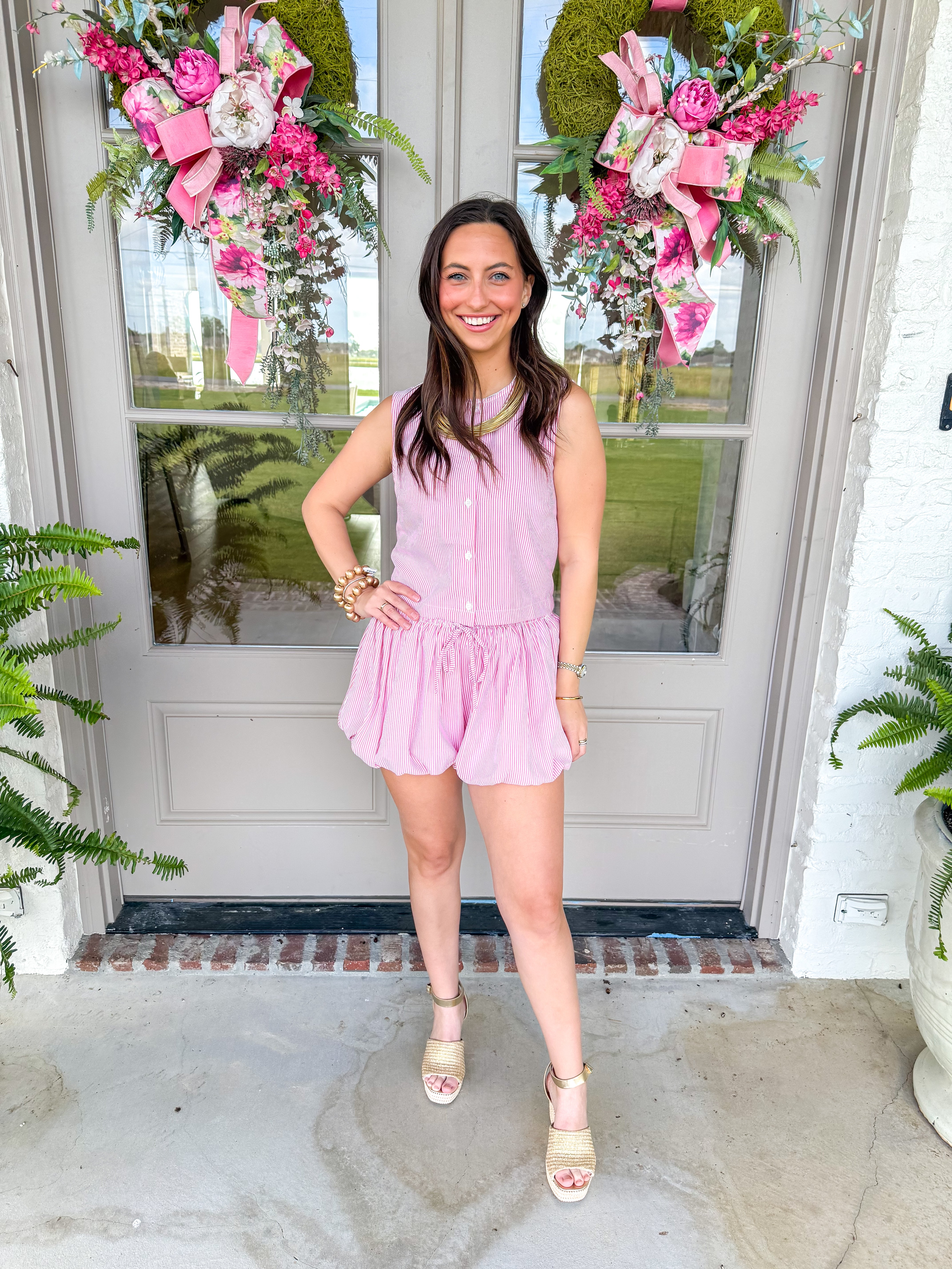 Lollygag Pink Striped Bubble Set