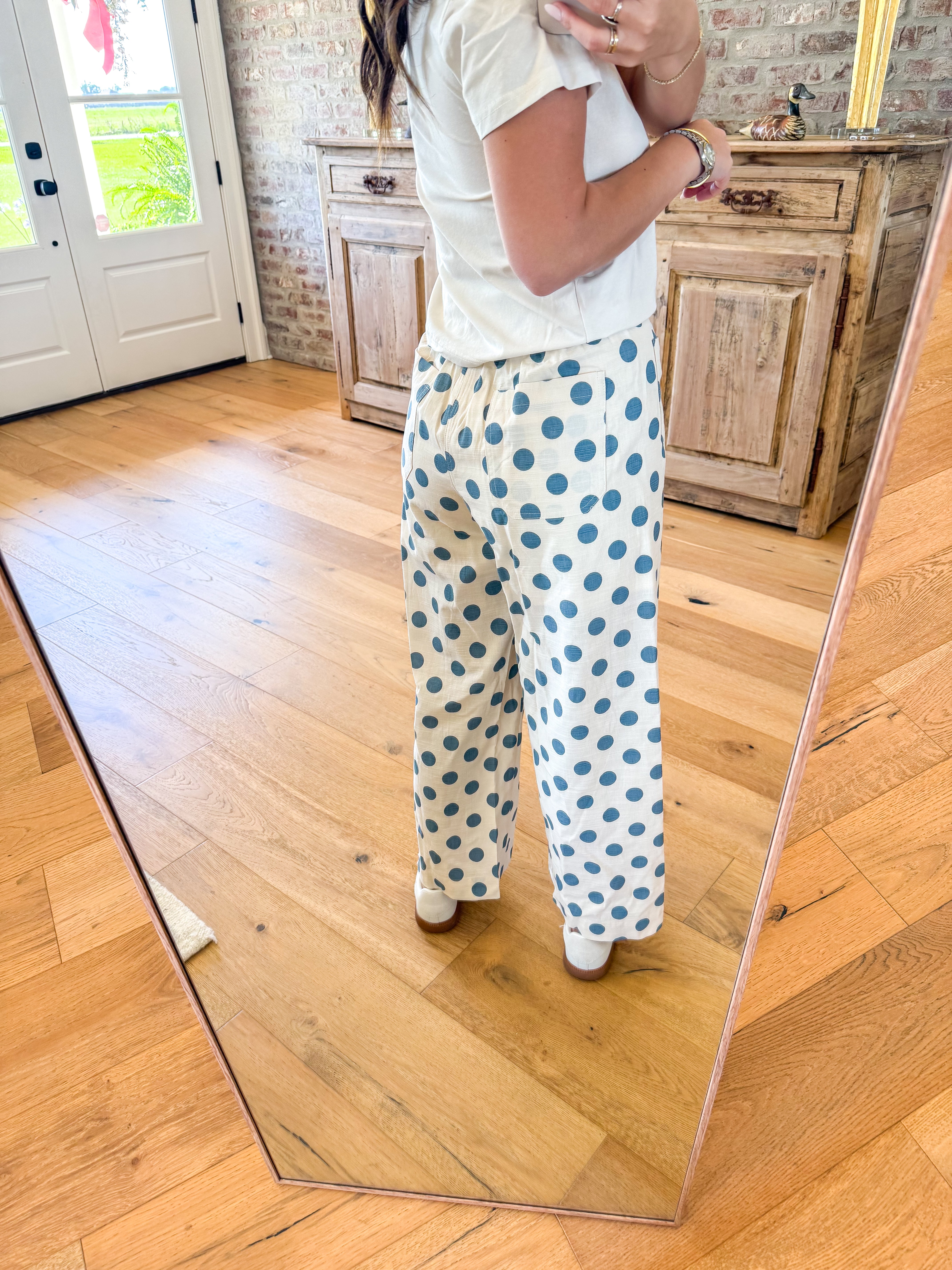 Brunch Date Blue Dot Pants