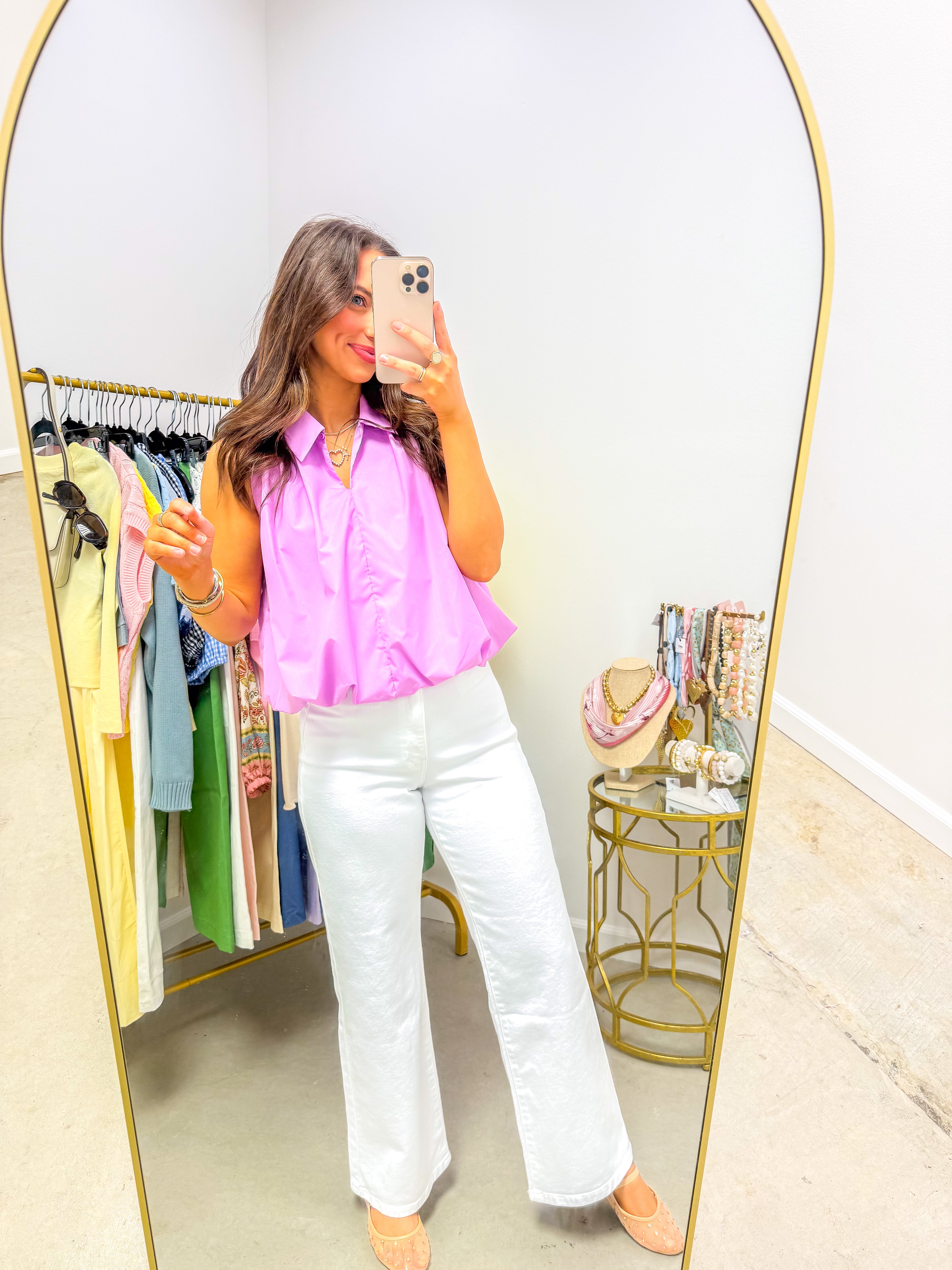 Flirty Pink Bubble Top