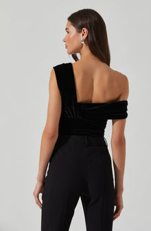 Nera Velvet Off Shoulder Bodysuit