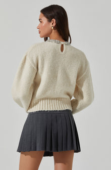 Rowyn Embellished Collar Sweater