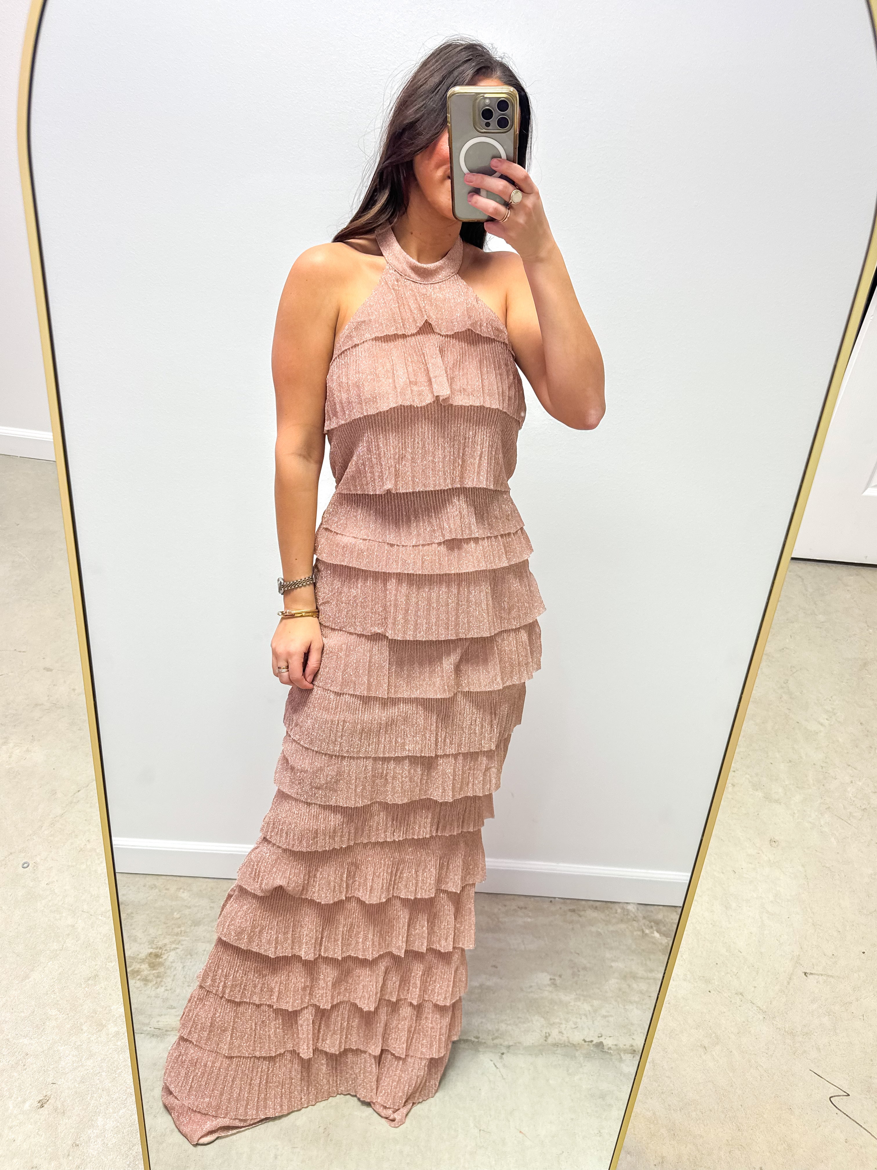 Gilded Krewe Champagne Ball Gown