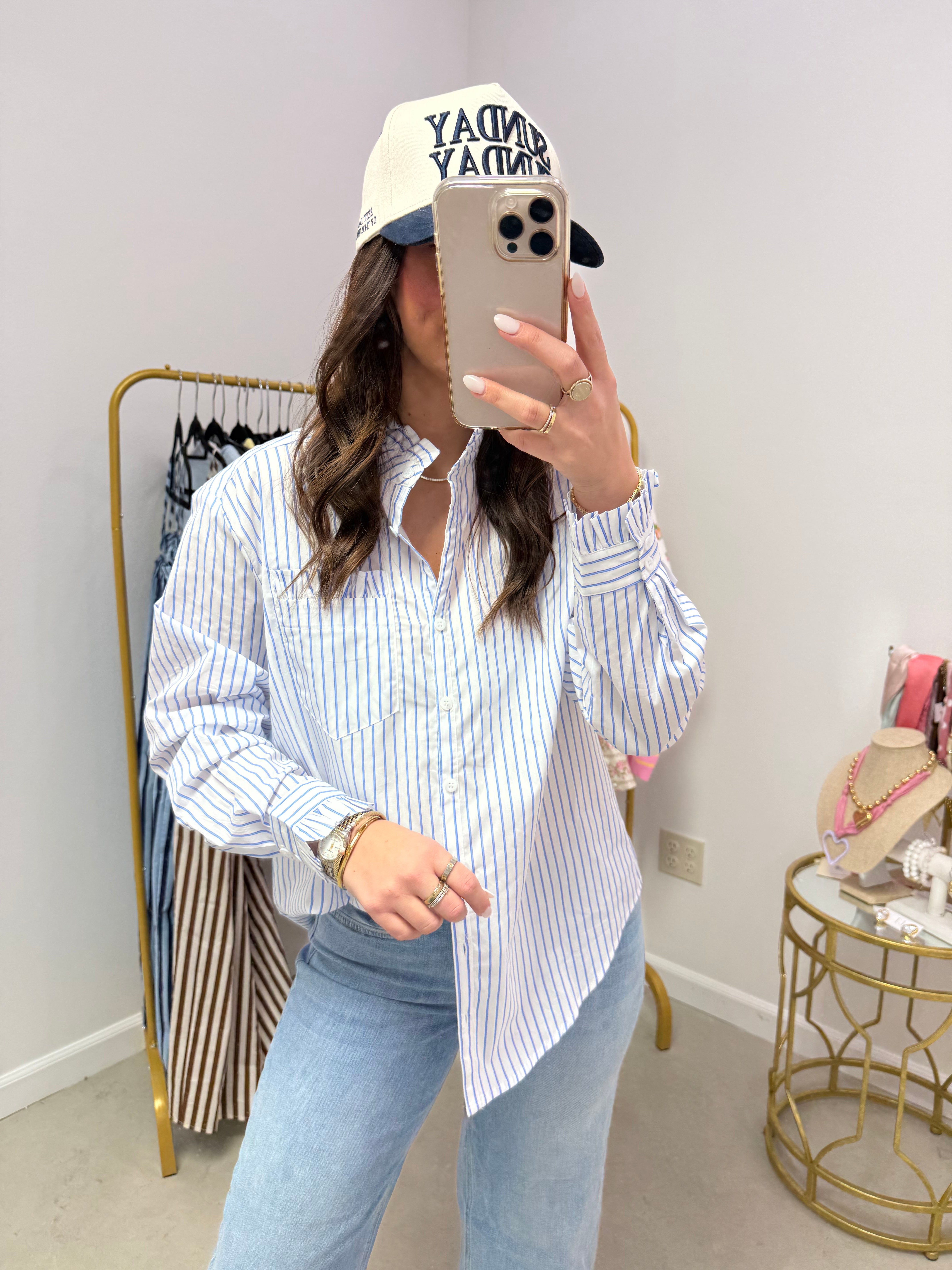 Classic Collar Poplin Top