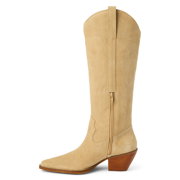 Agency Western Boots Cream