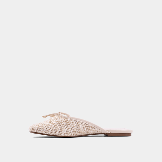 Andrea Bone Woven Flats
