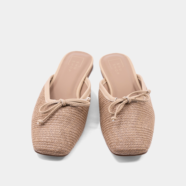 Andrea Natural Woven Flats