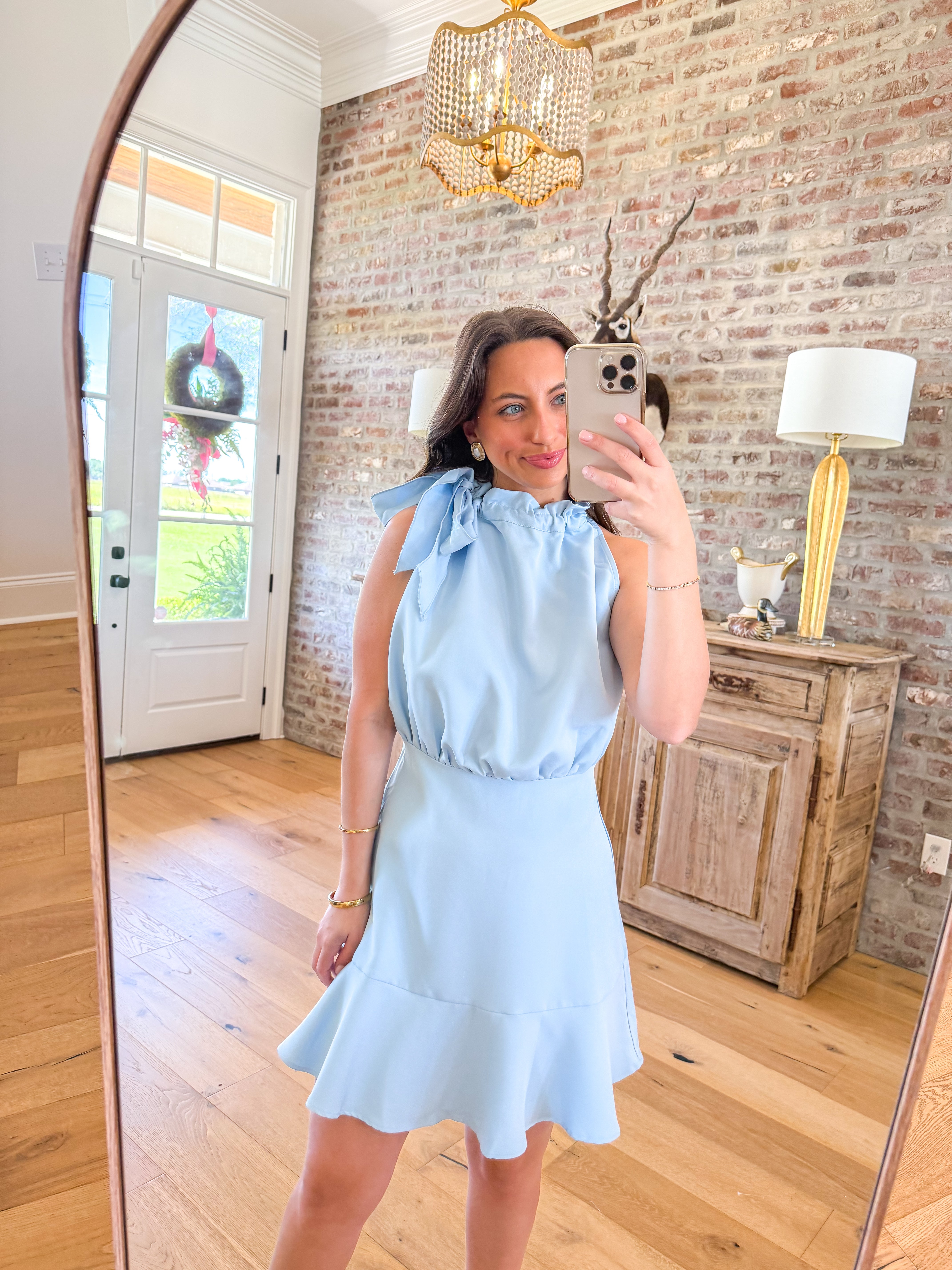 Margret Satin Mini Sky Blue