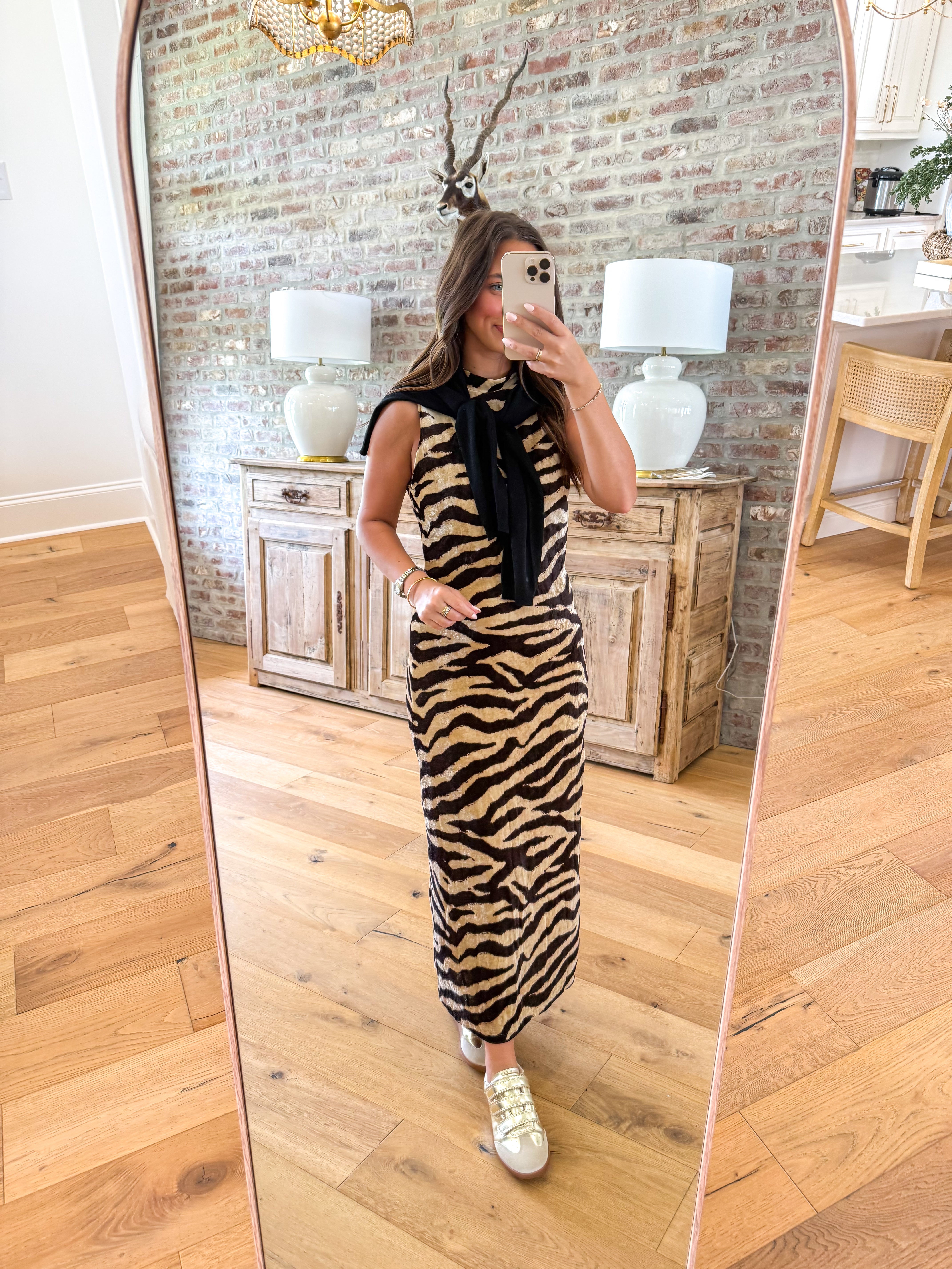 Wild Side Zebra Maxi Dress