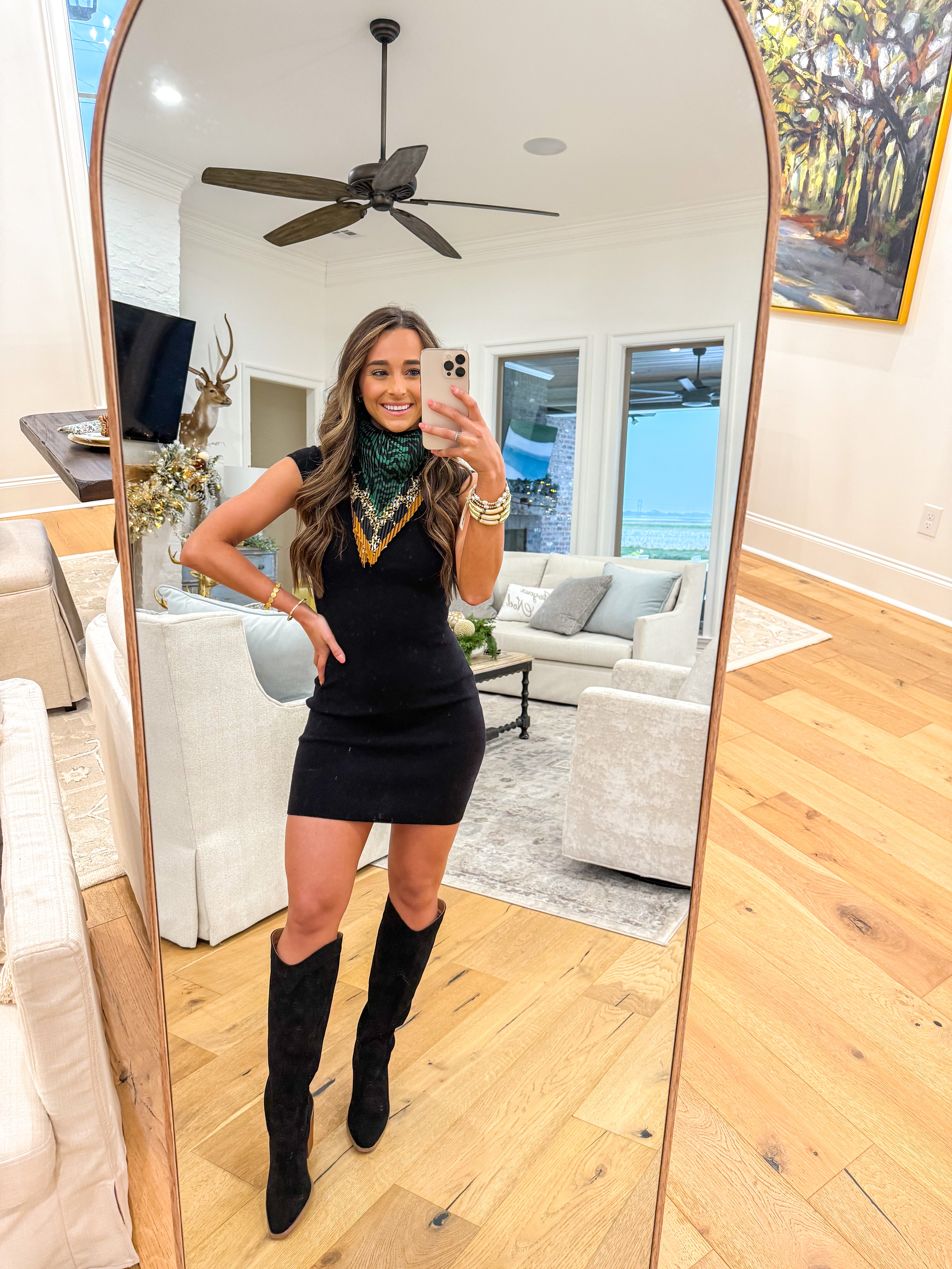 Madison Black Sweater Mini Dress