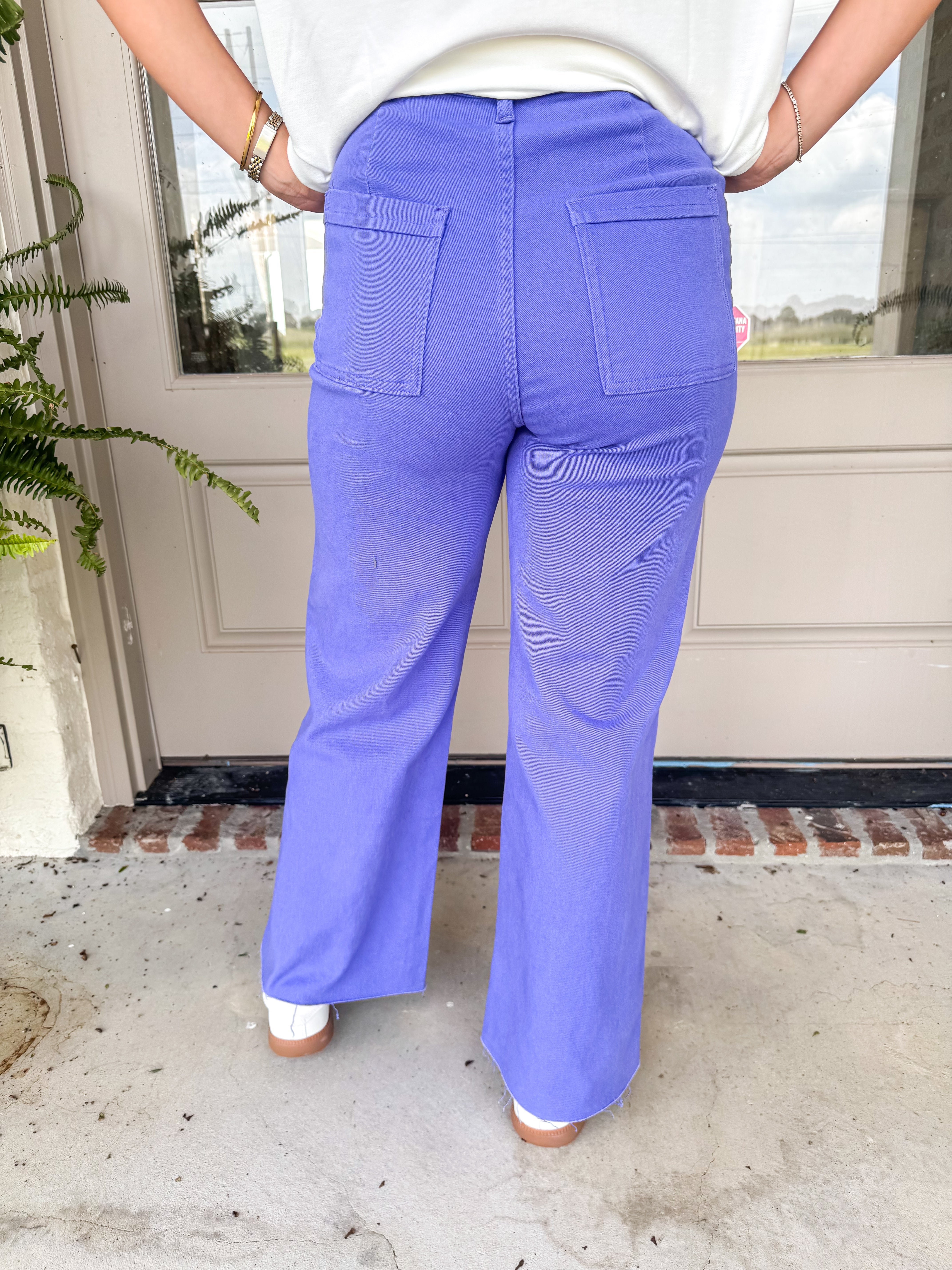 Very Peri Wide Leg Jeans