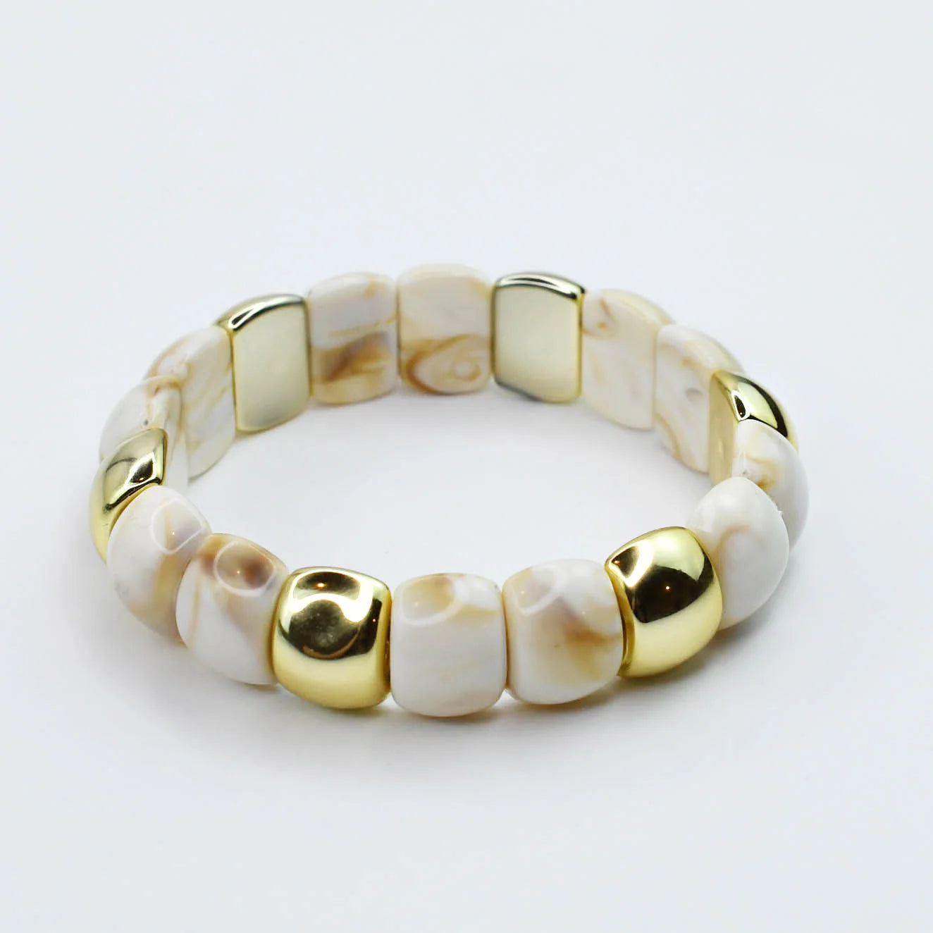 Everyday Luxe Bracelets- Cream
