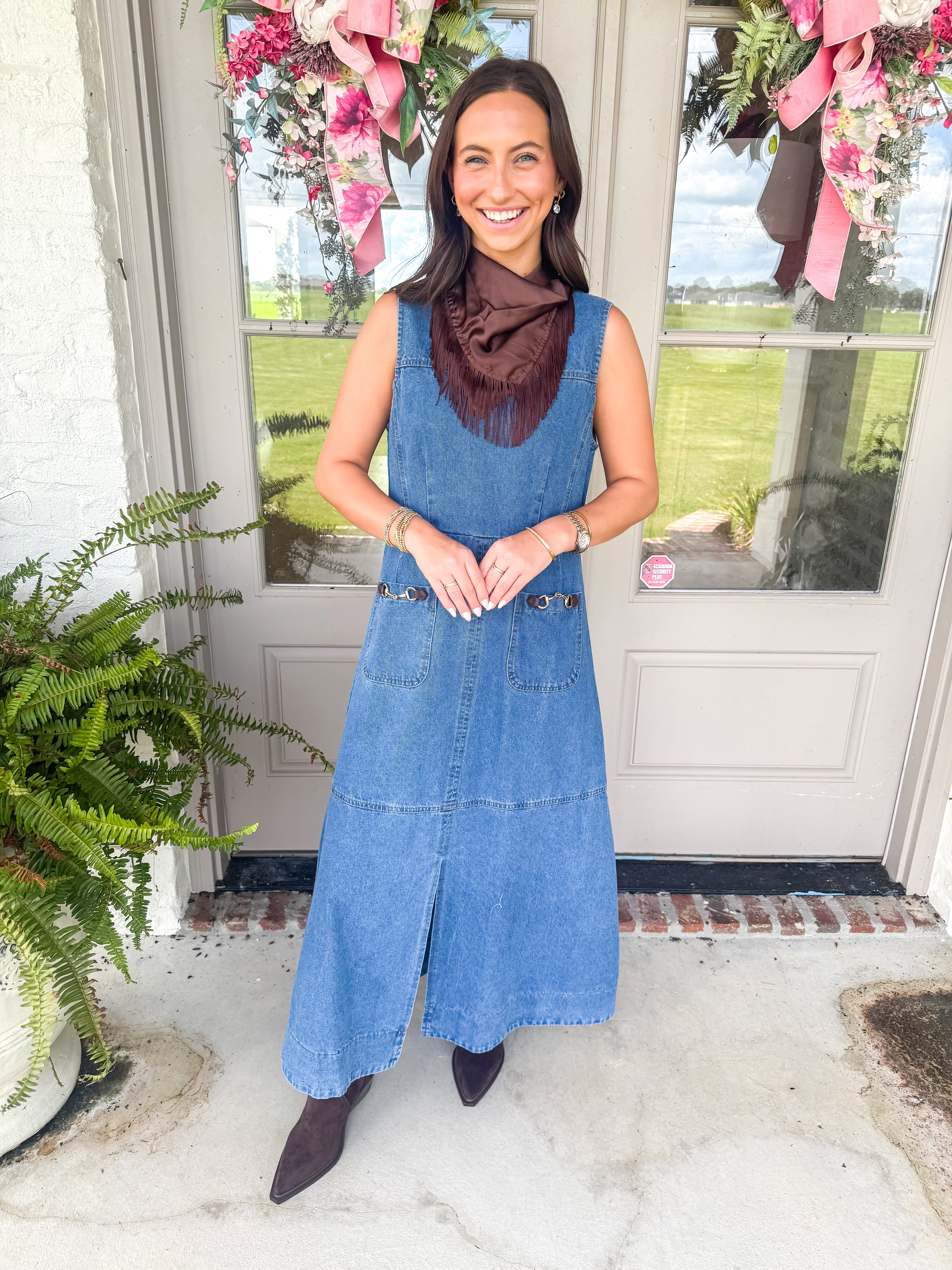 Chamberlain Light Denim Midi Dress