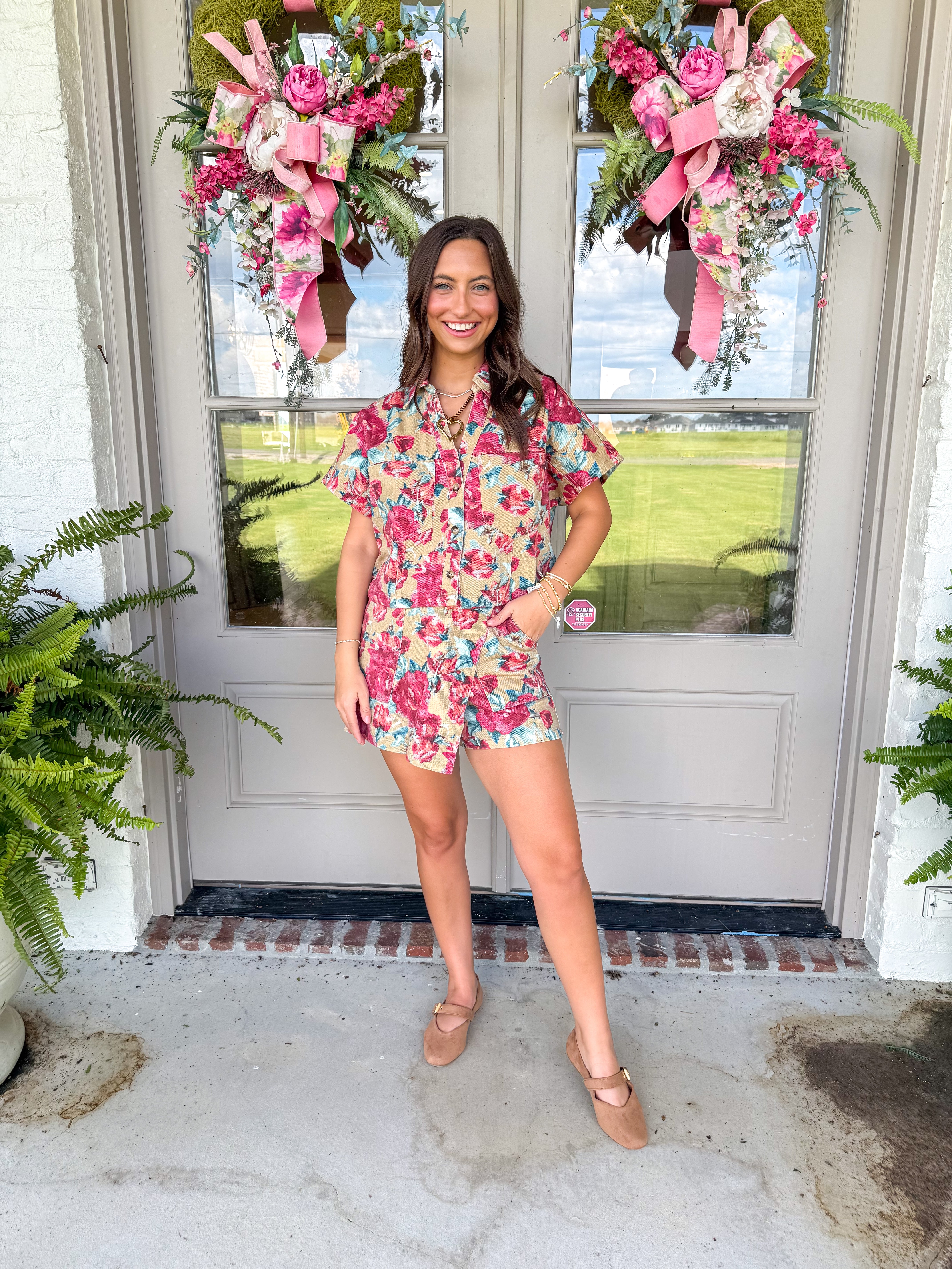 Rosewater Twill Two-Piece Set