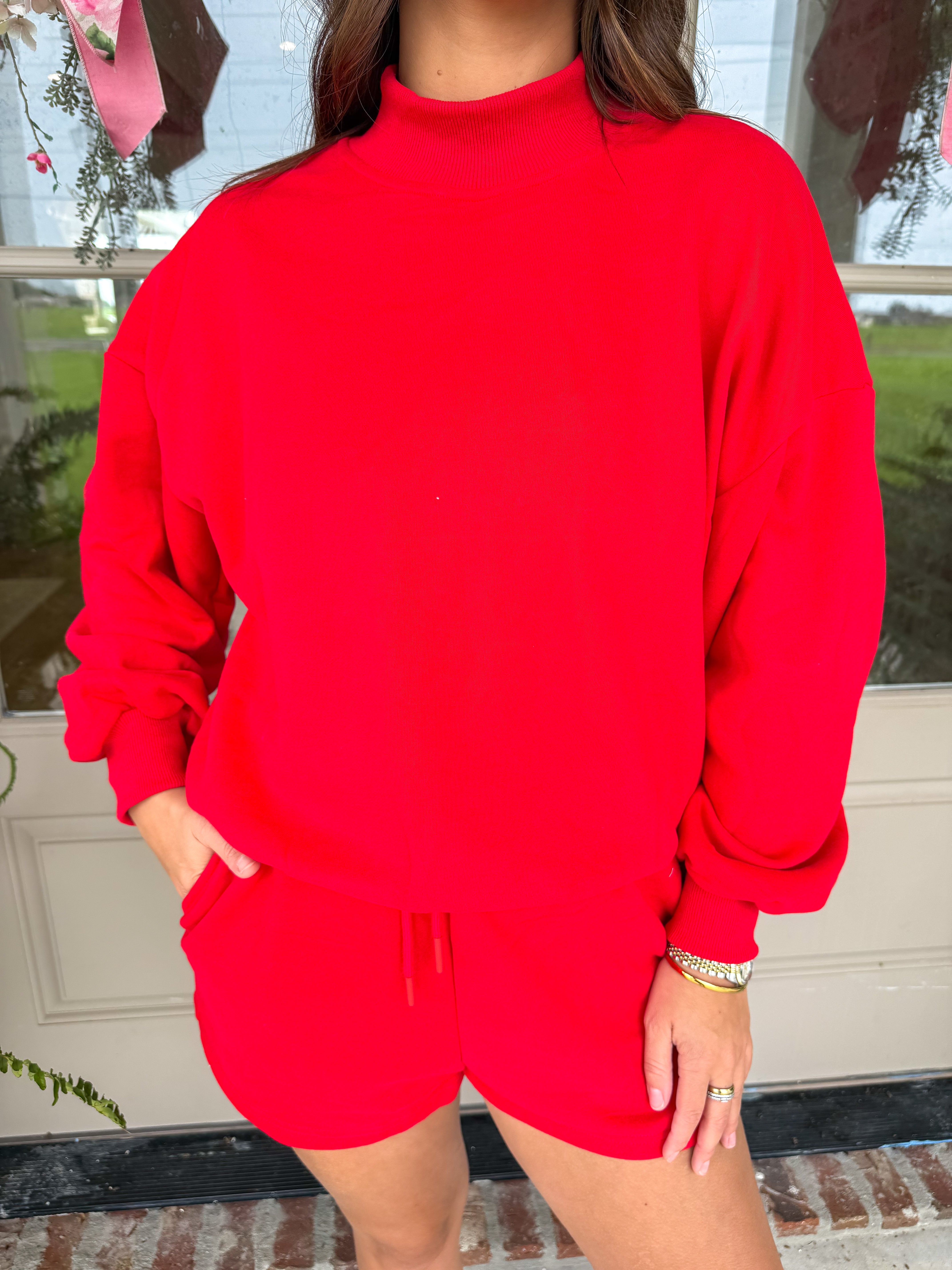 The Off-Duty Lounge Set Red