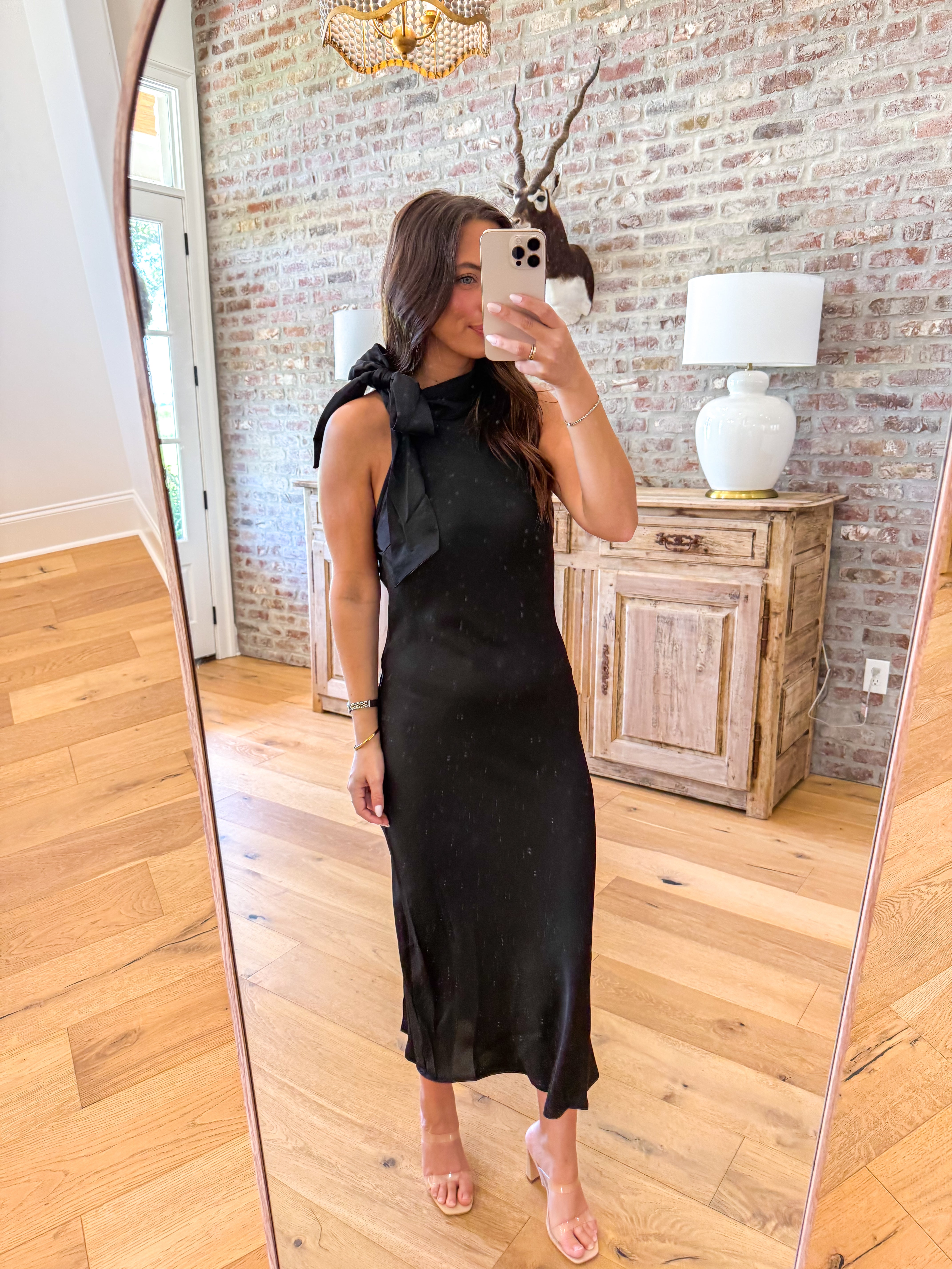 The Midnight Halter Midi
