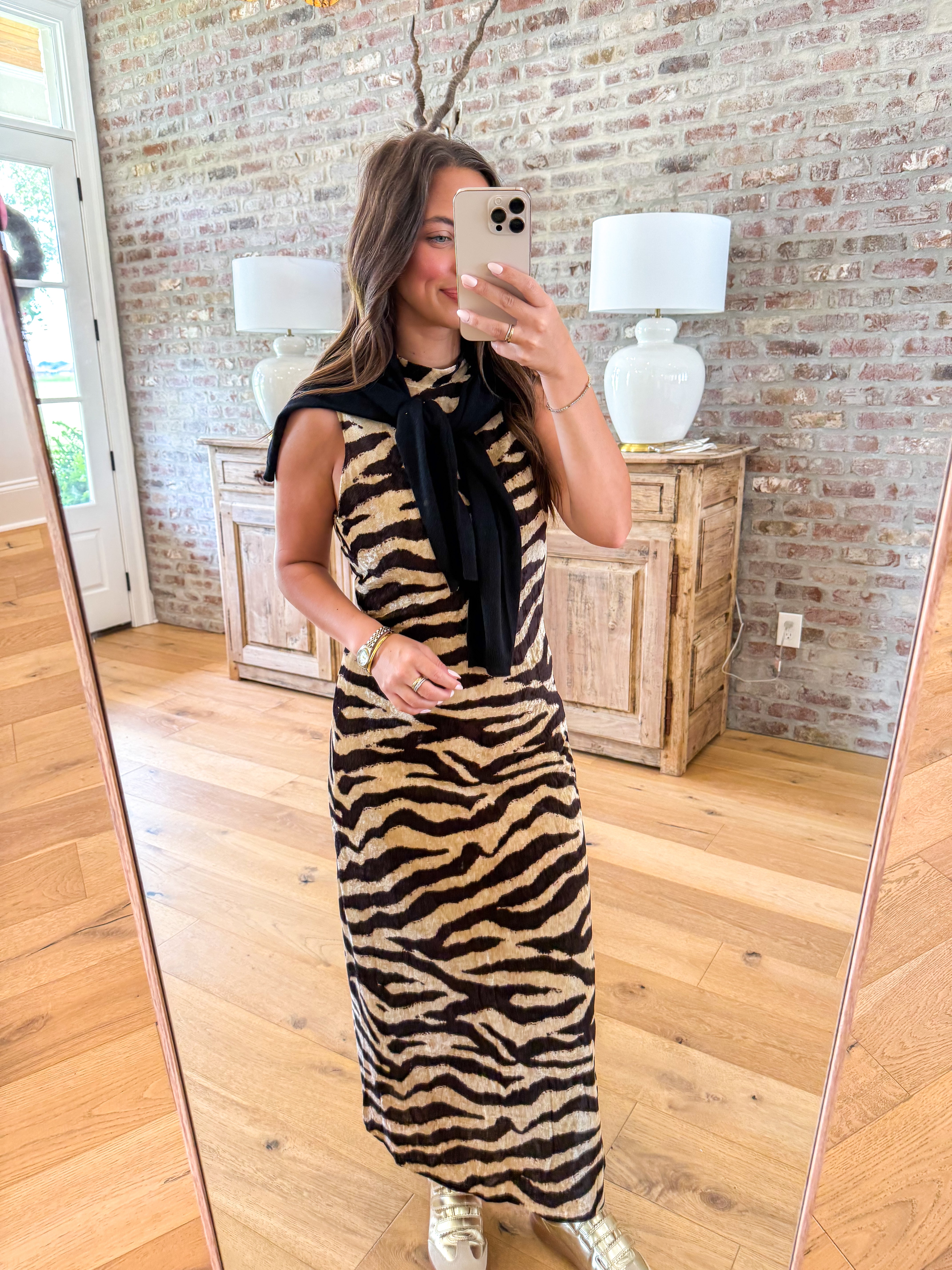 Wild Side Zebra Maxi Dress