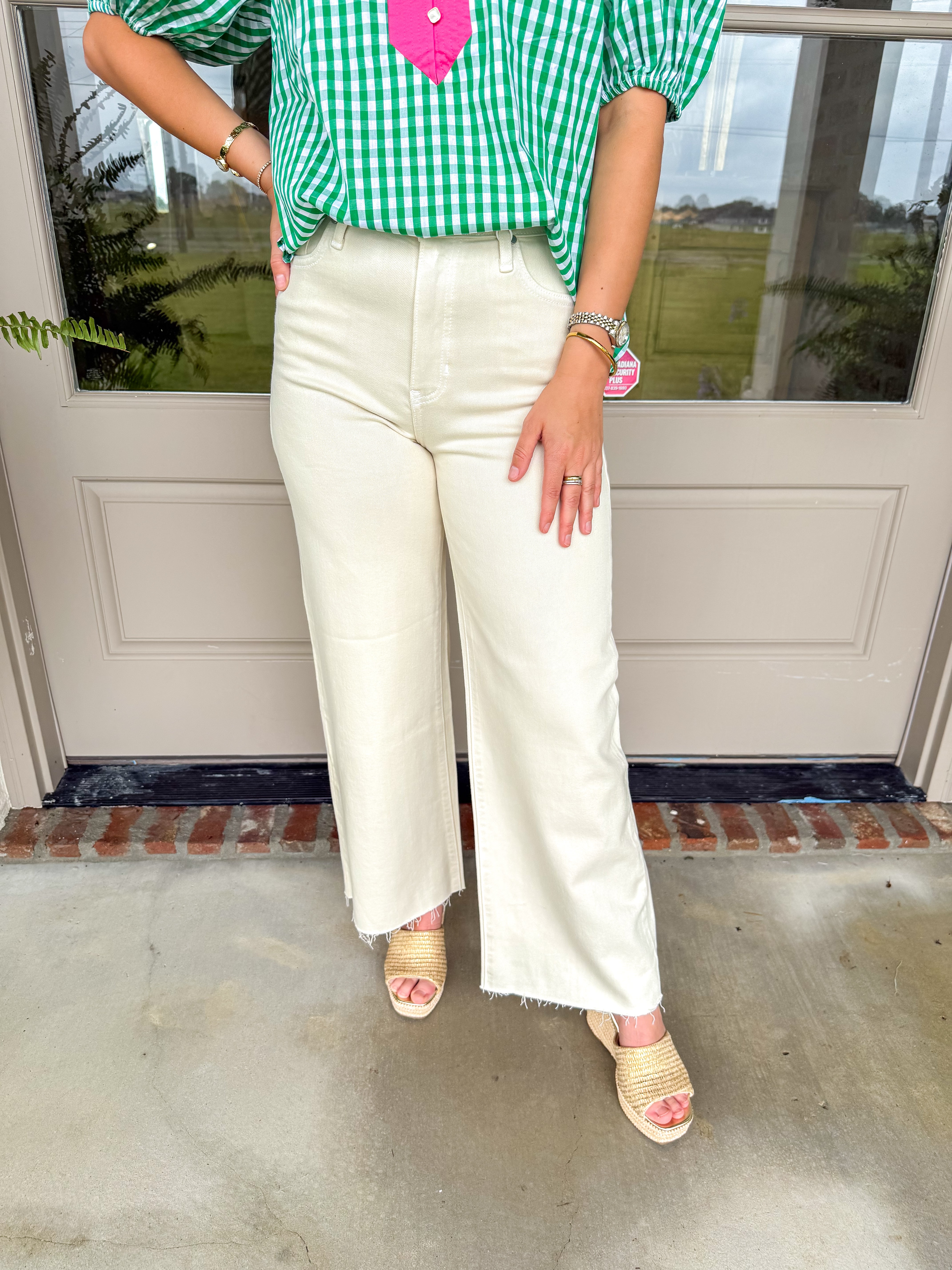 Vanilla Bean Scissor Cut Wide-Leg