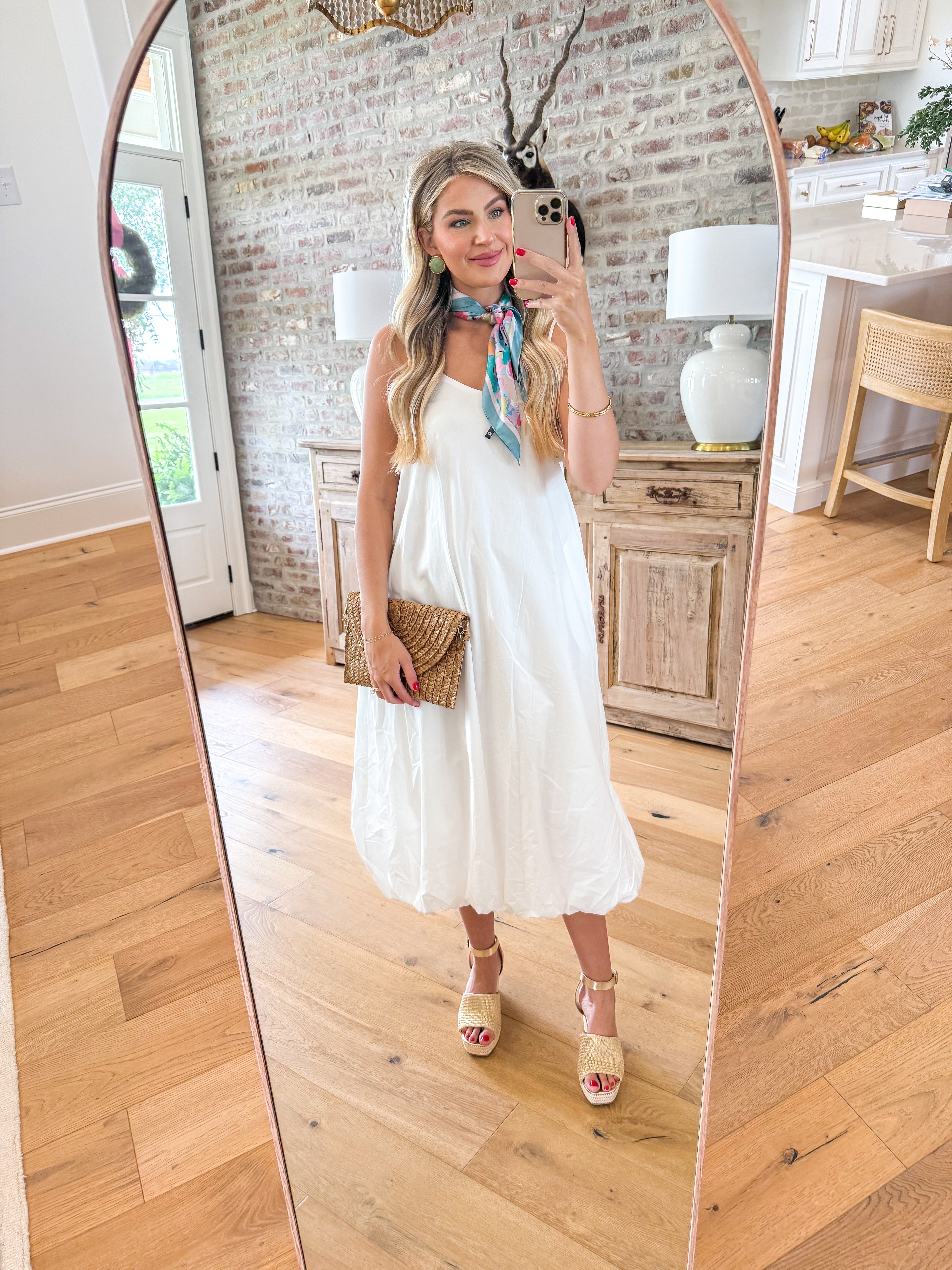 The Magnolia White Bubble Maxi