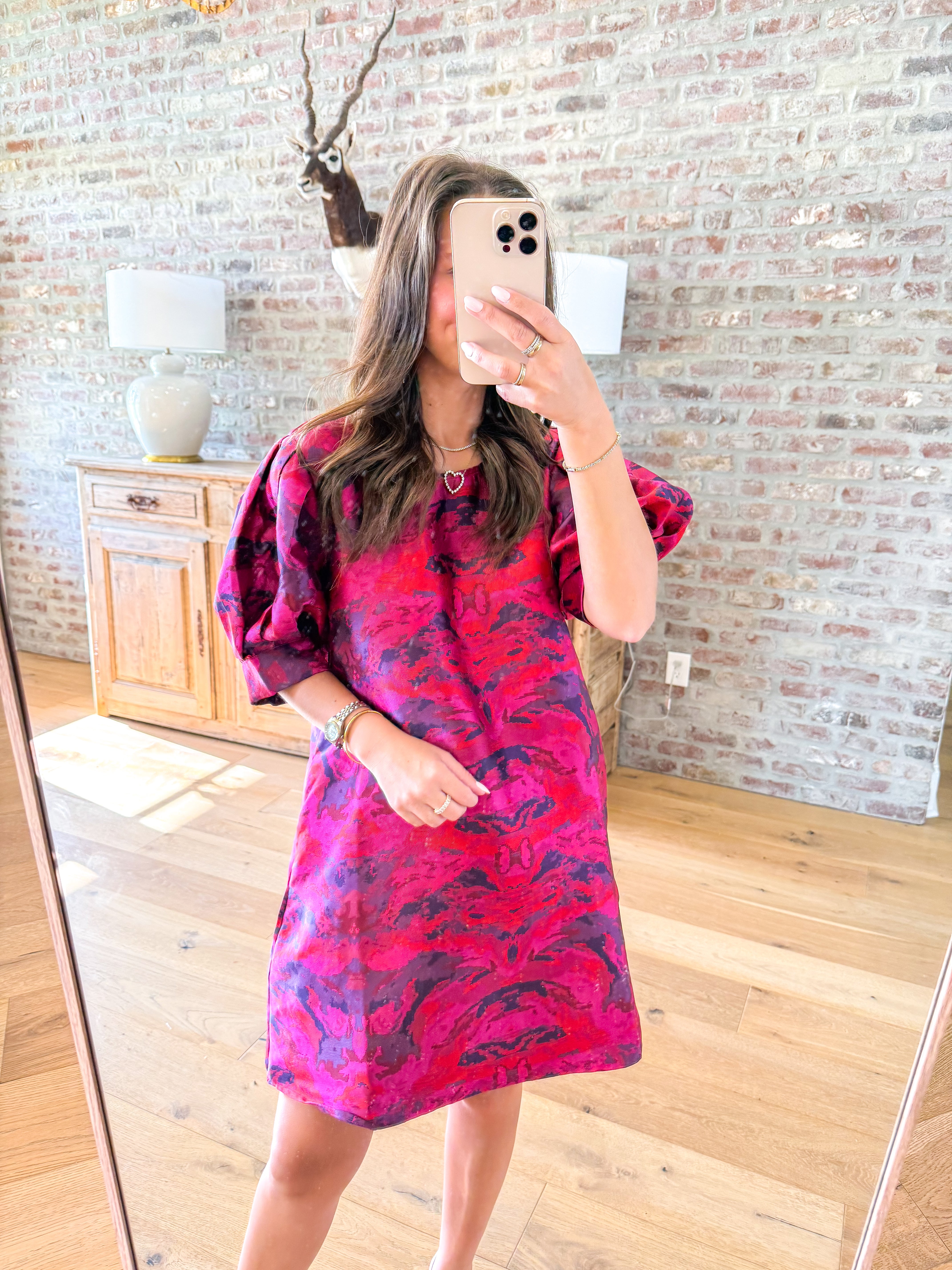Fuchsia Glow Jacquard Mini