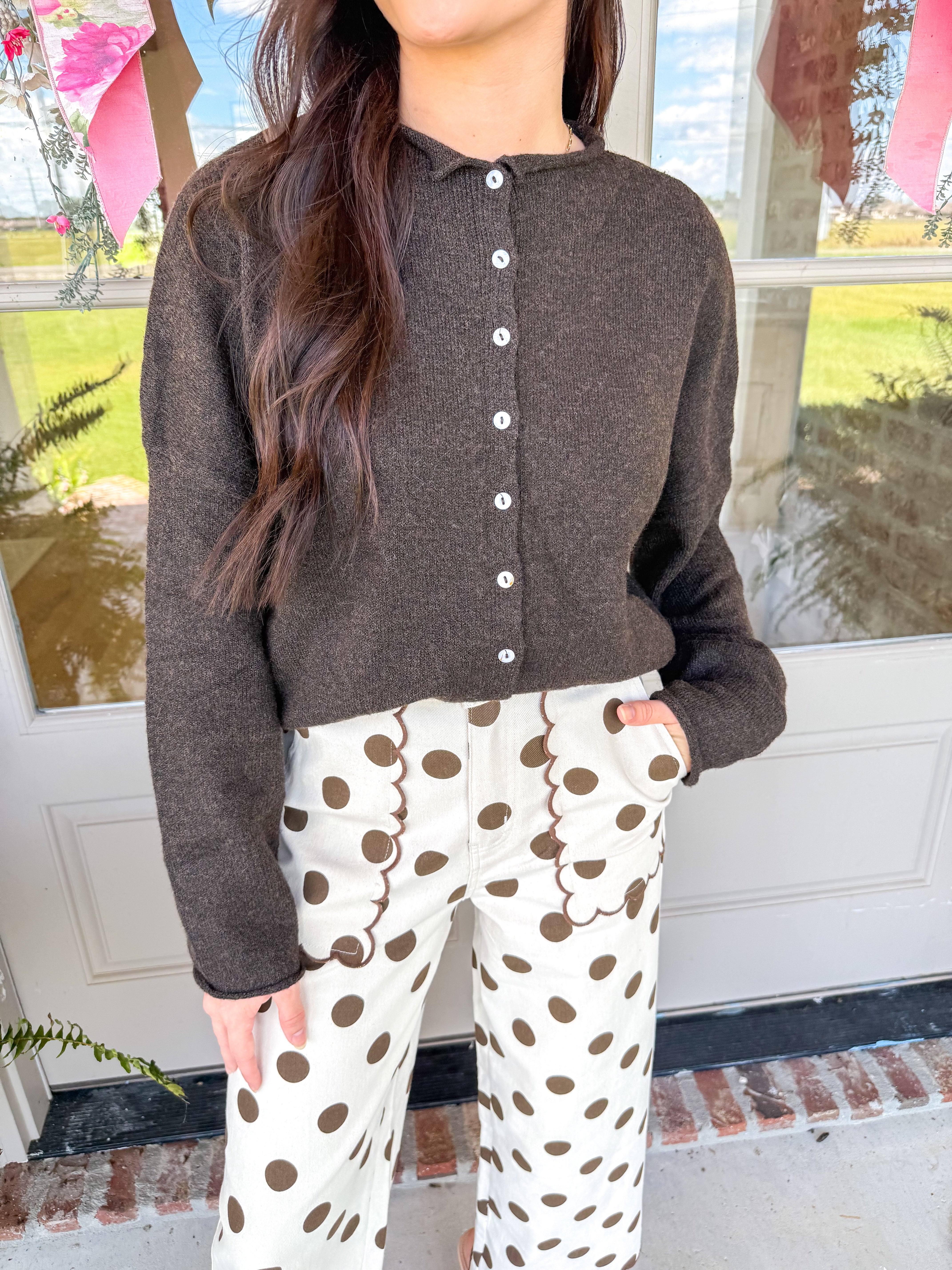 Piper Cardigan Chocolate