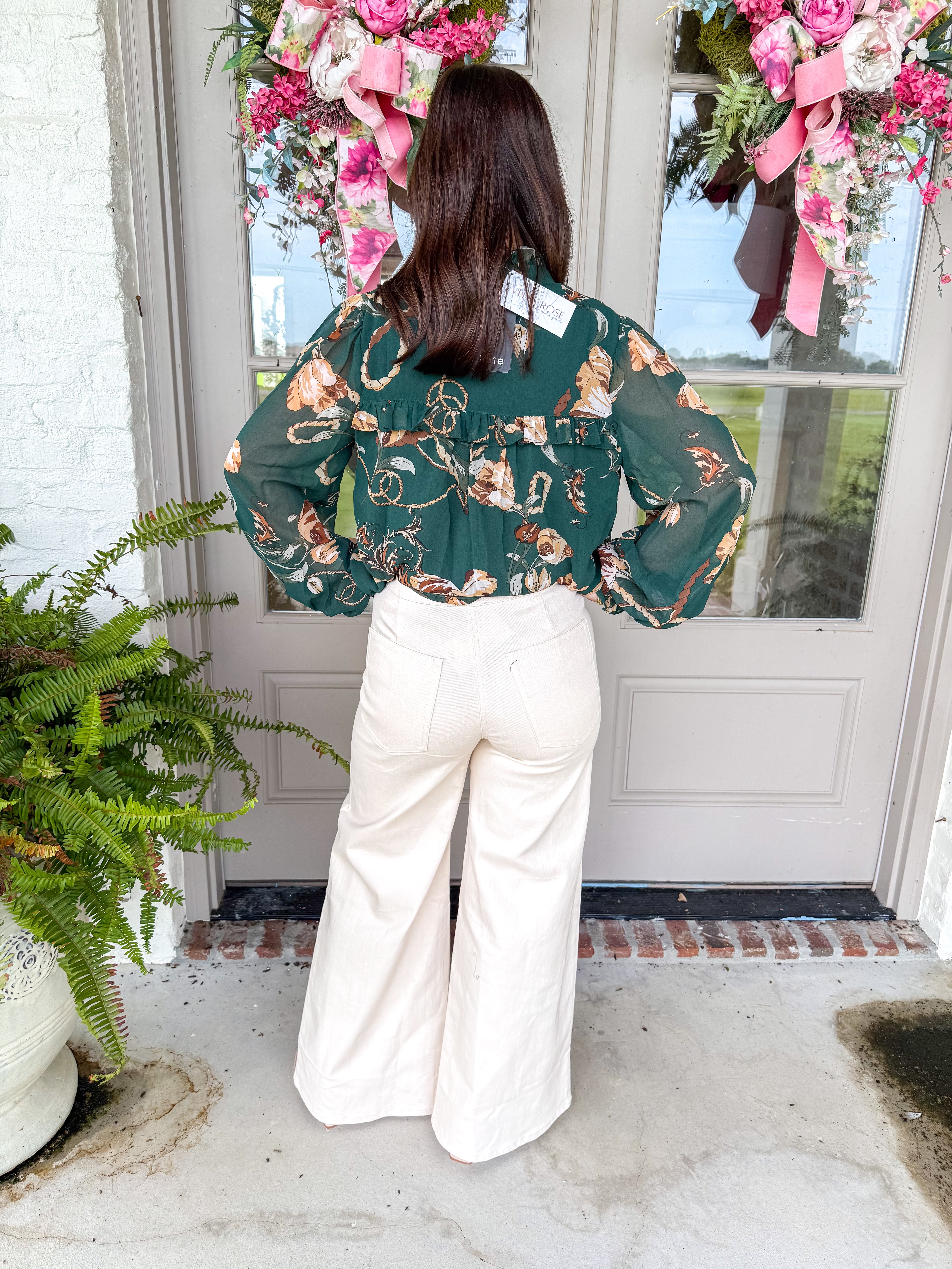 The Blakely Wide-Leg Trouser Ecru