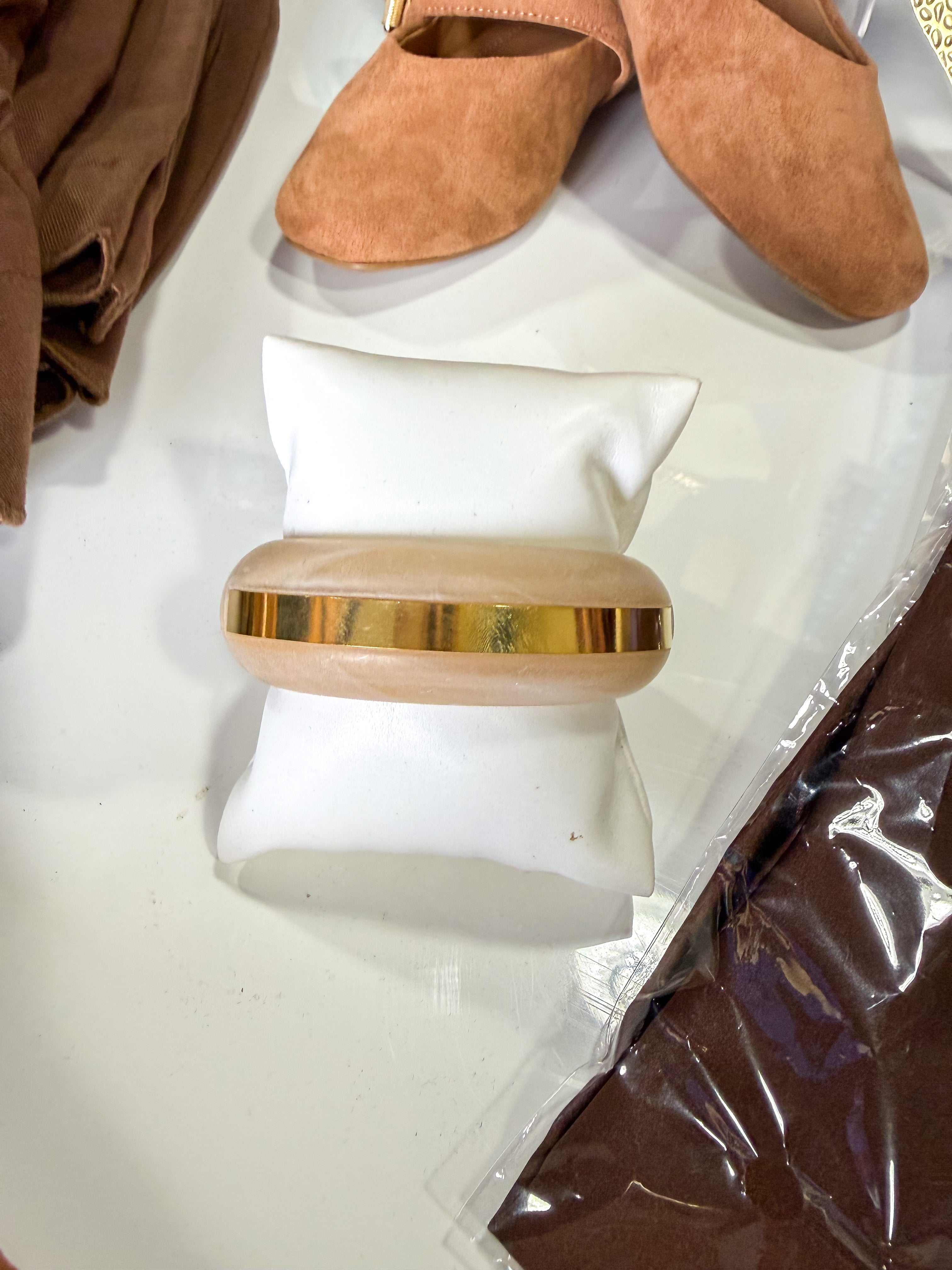 Taupe Gold Bangle