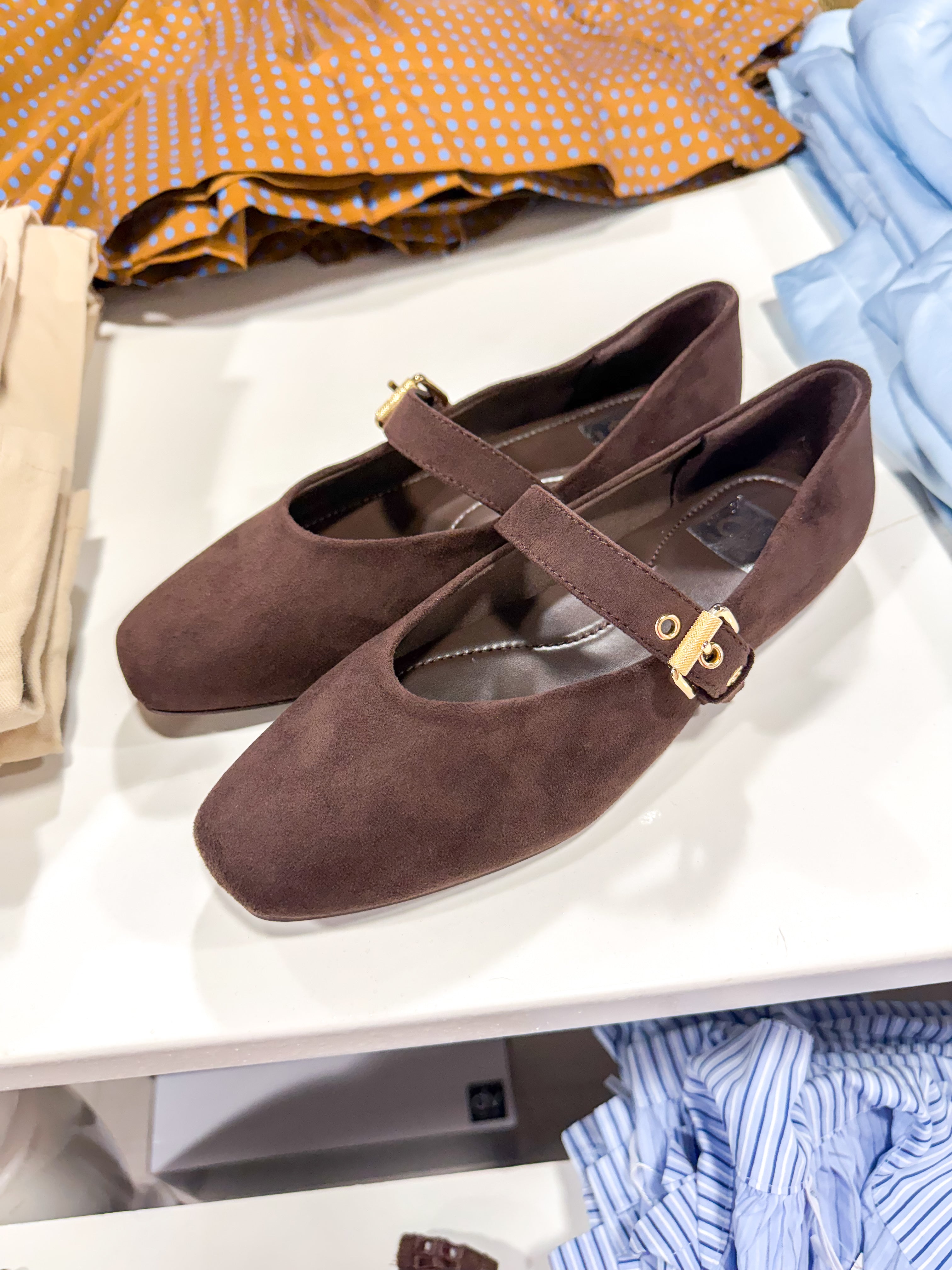 Mulaney Chocolate Ballet Flats