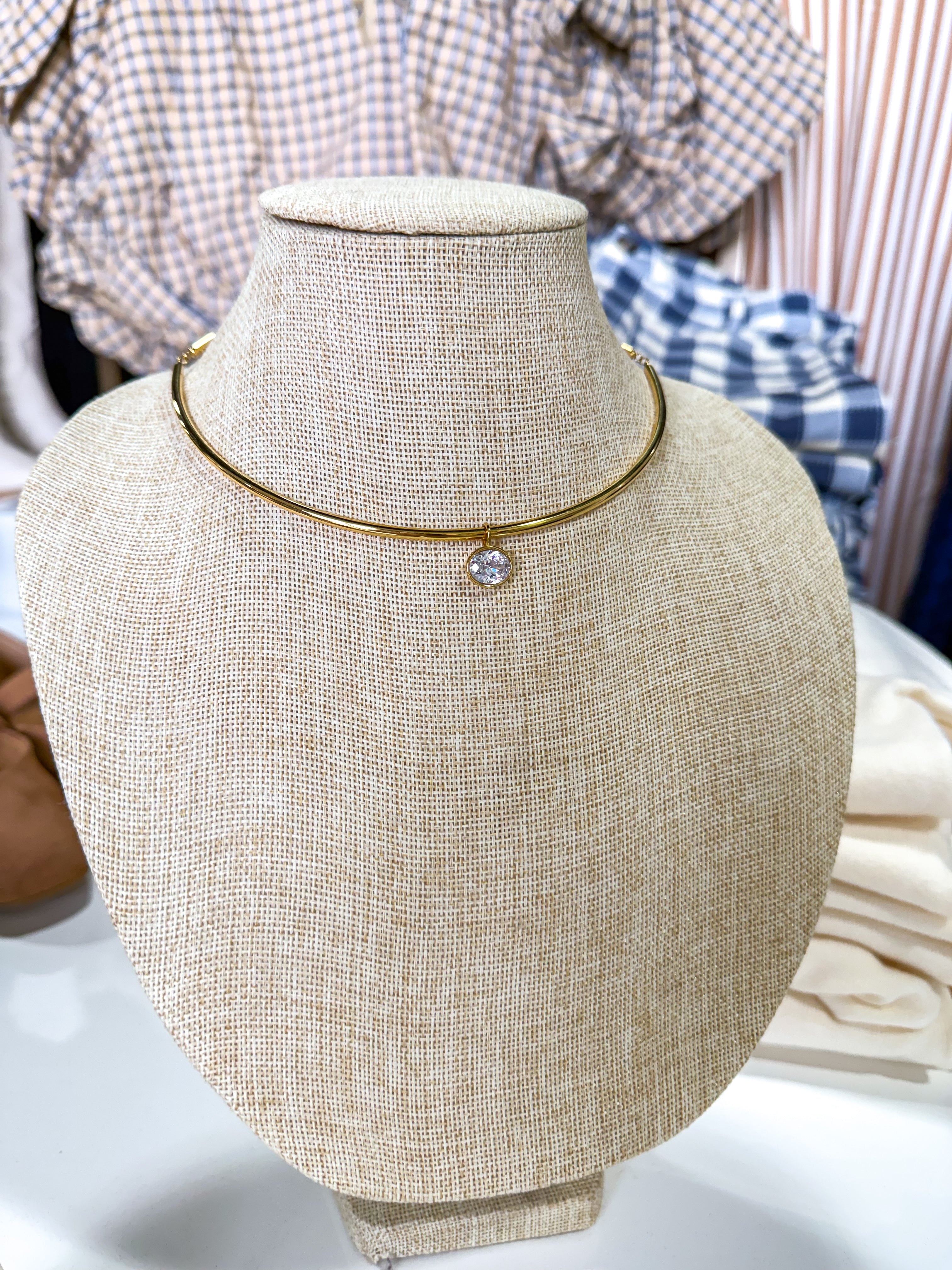 Gold Drop Diamond Choker