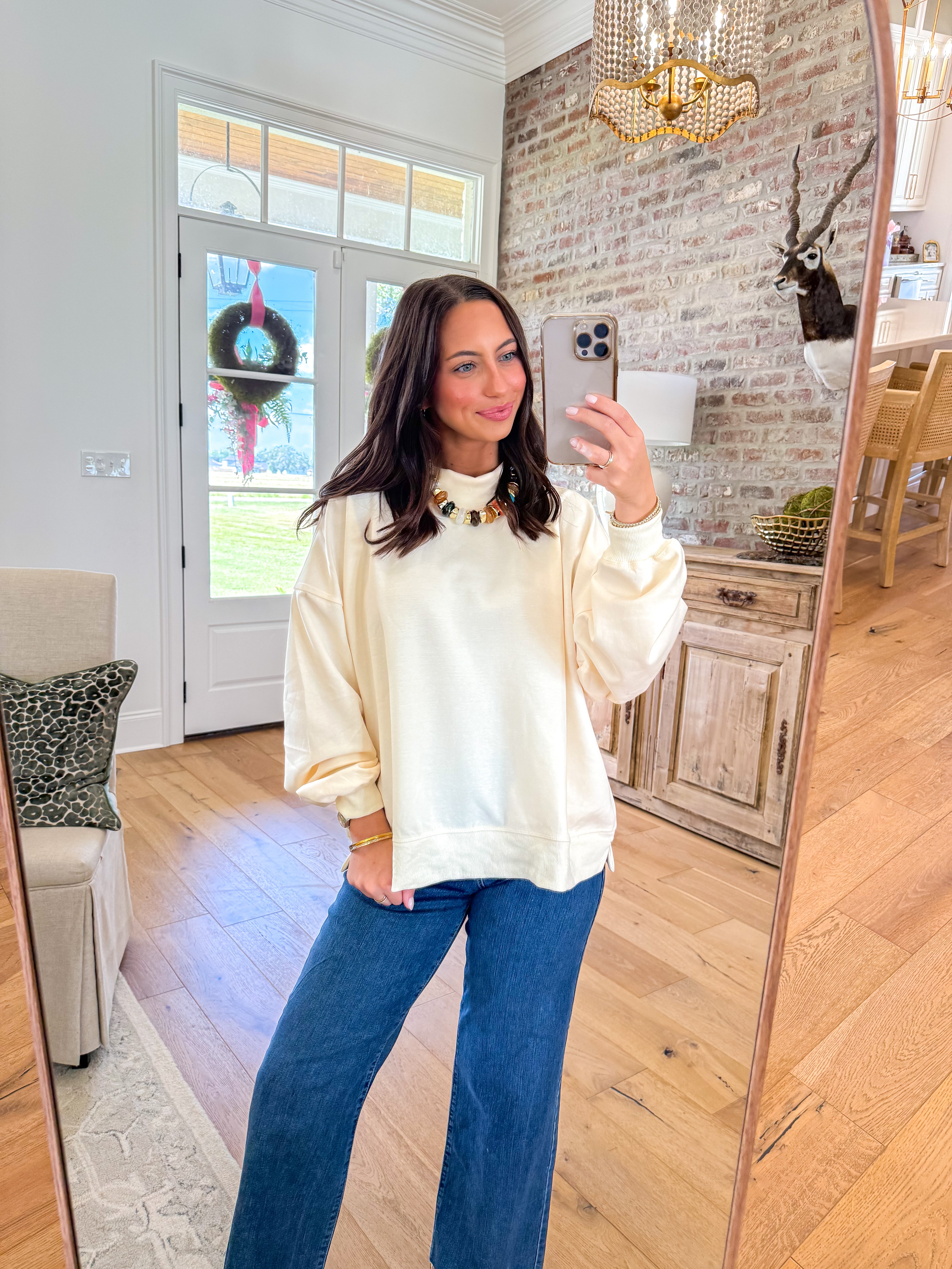 The Cozy Girl Mock Neck Pullover