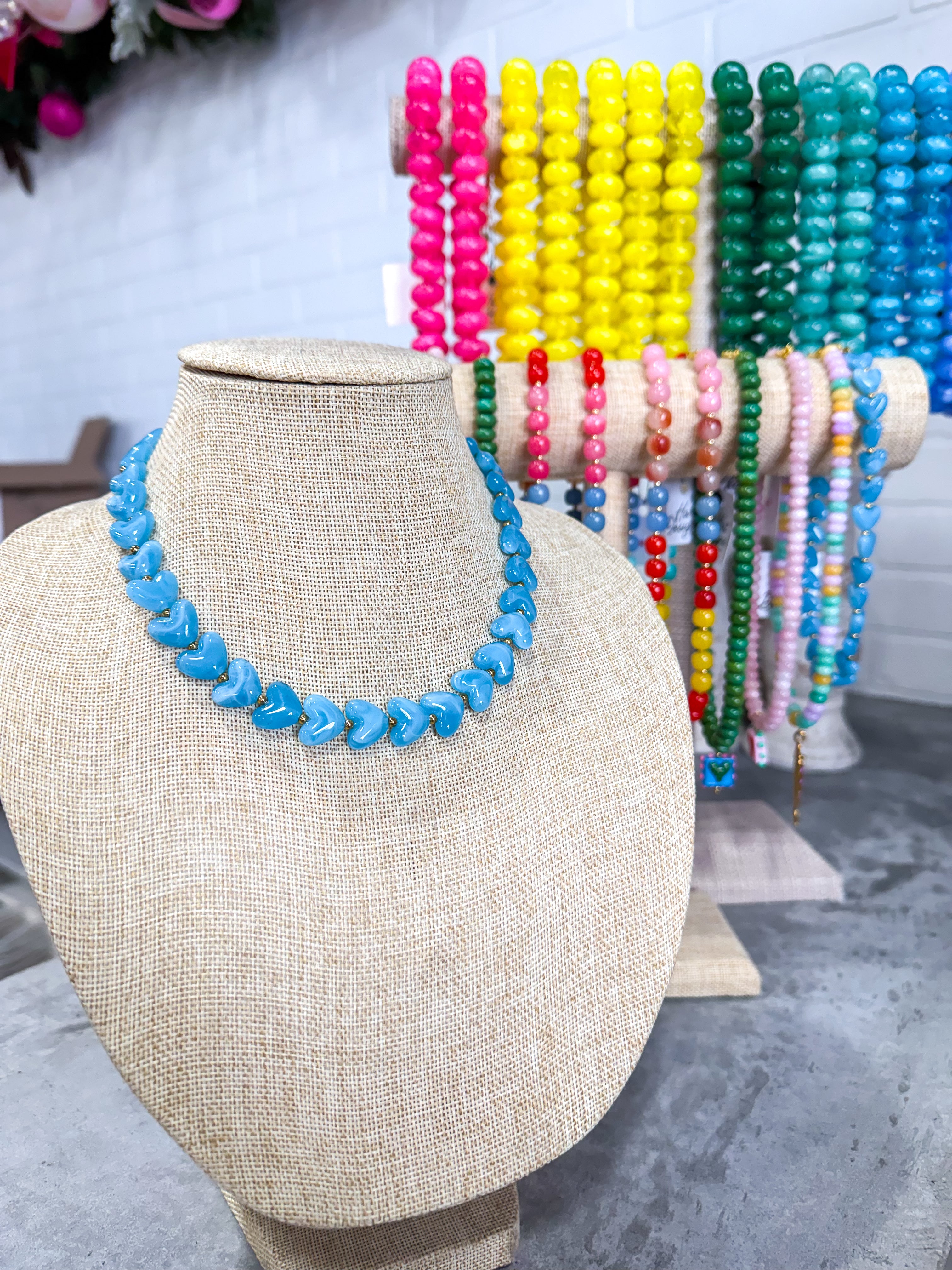Blue Heart Necklace