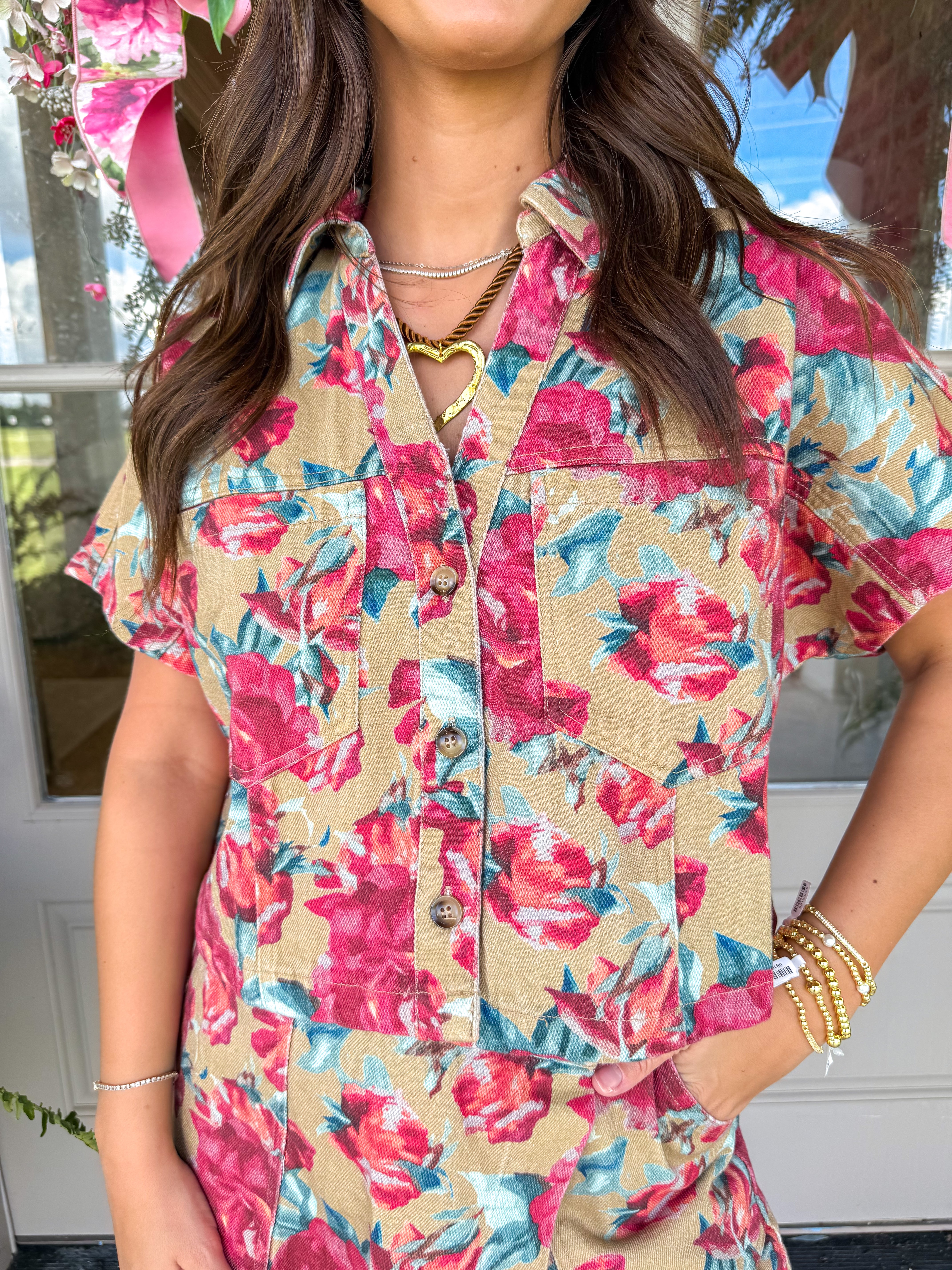 Rosewater Twill Two-Piece Set