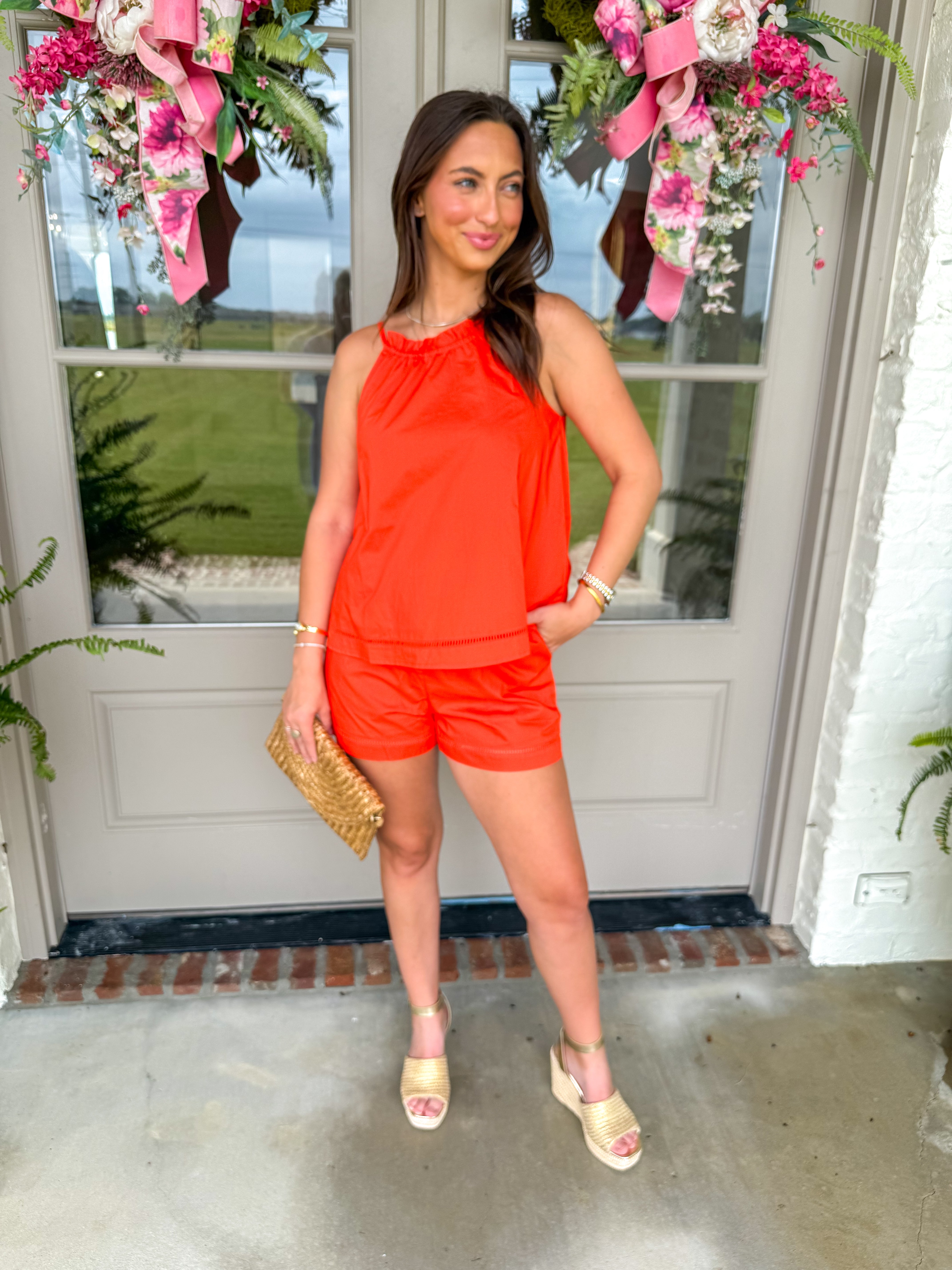 Reese Poplin Burnt Orange Set