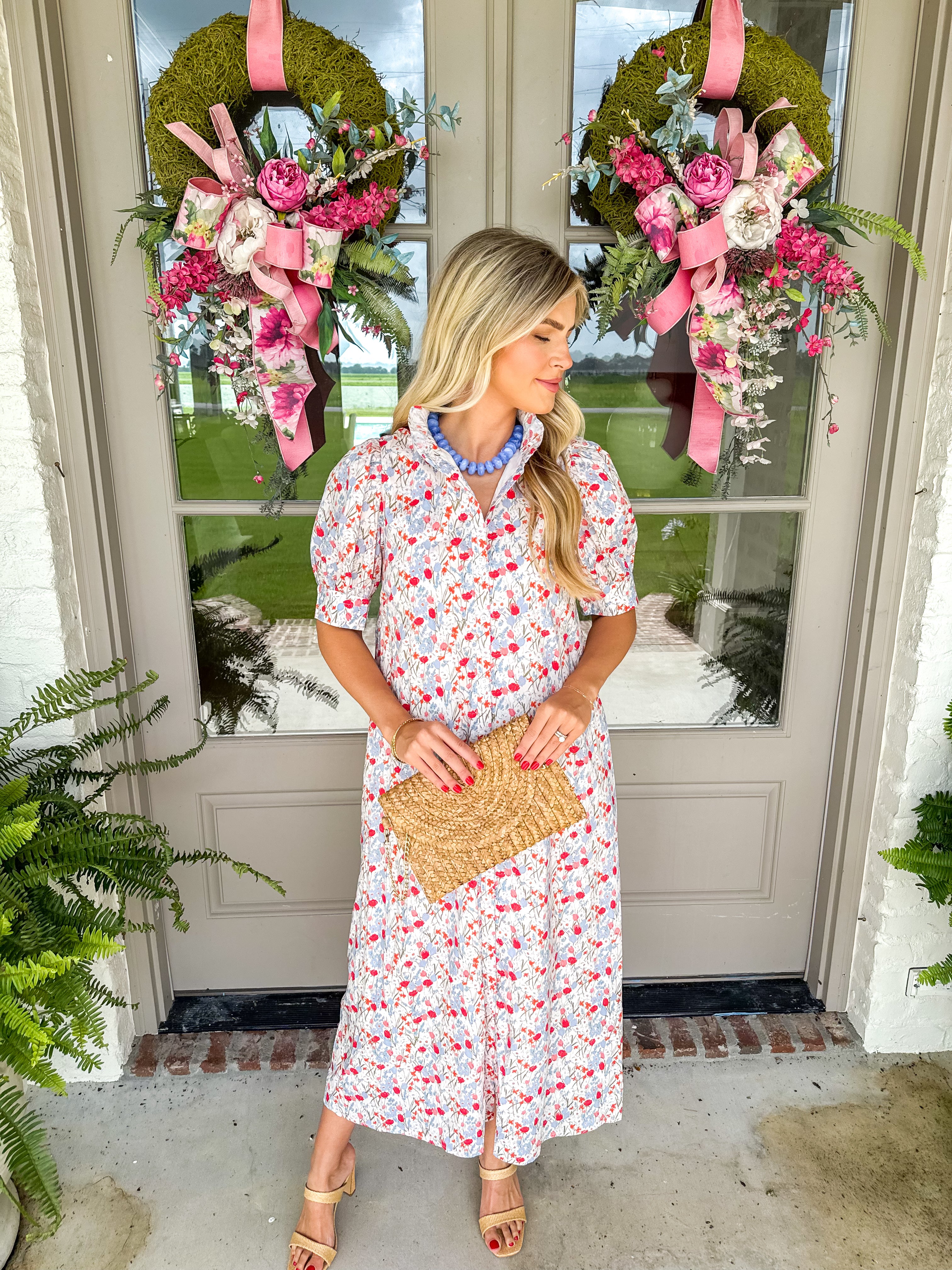 Meadow Song Blue Floral Maxi