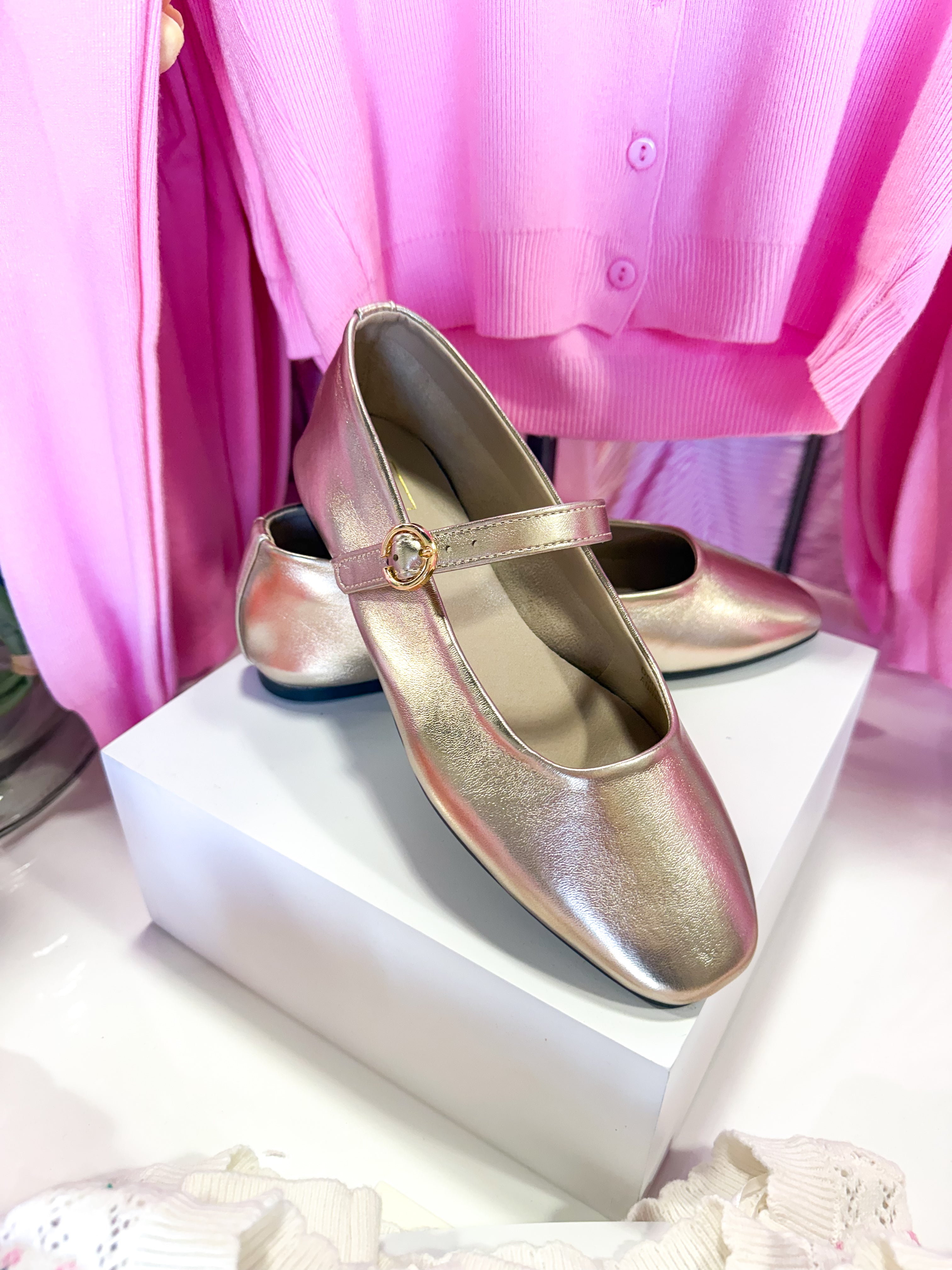 Annabelle Gold Flats