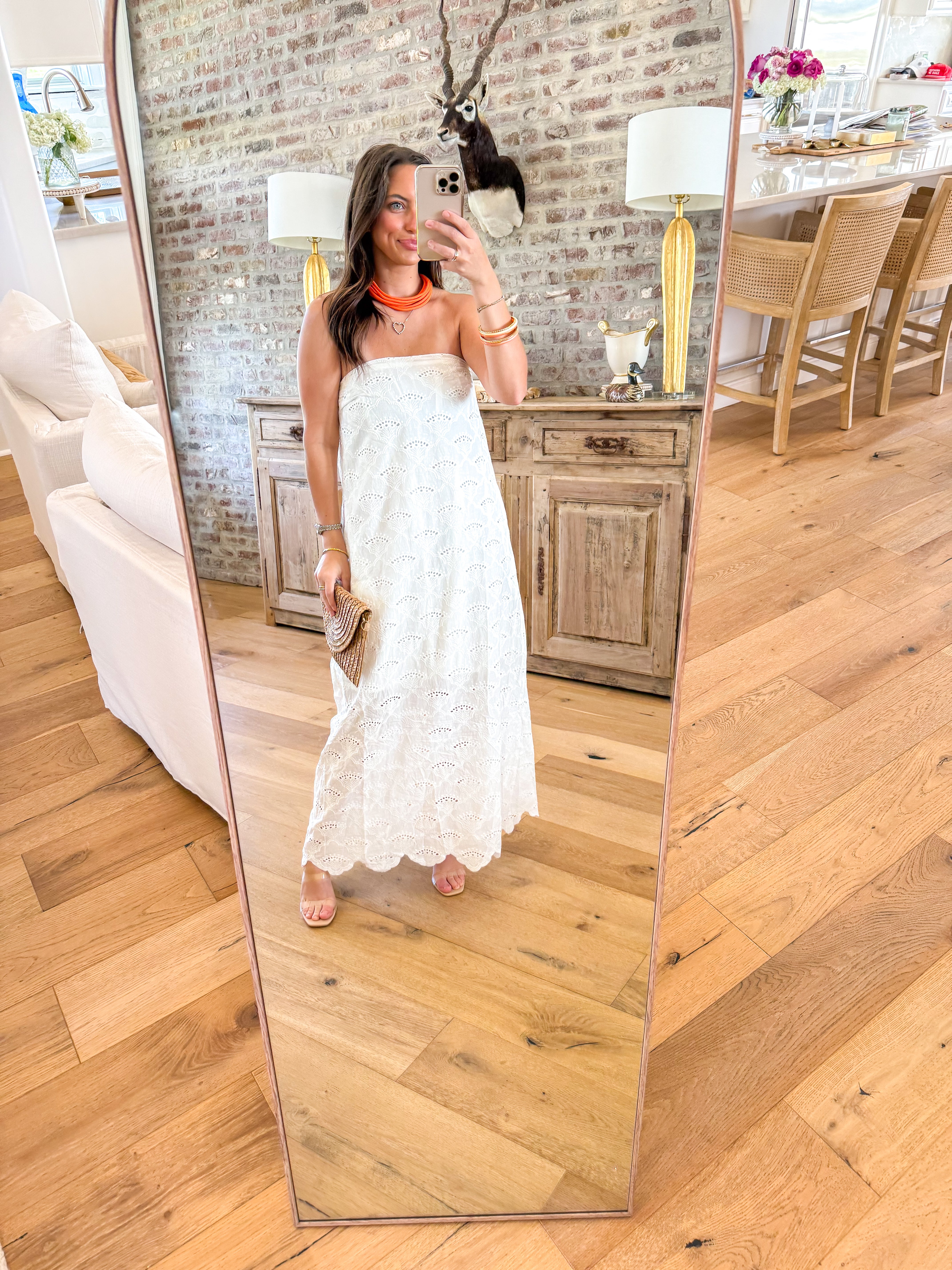 Sunny Days Eyelet Midi White