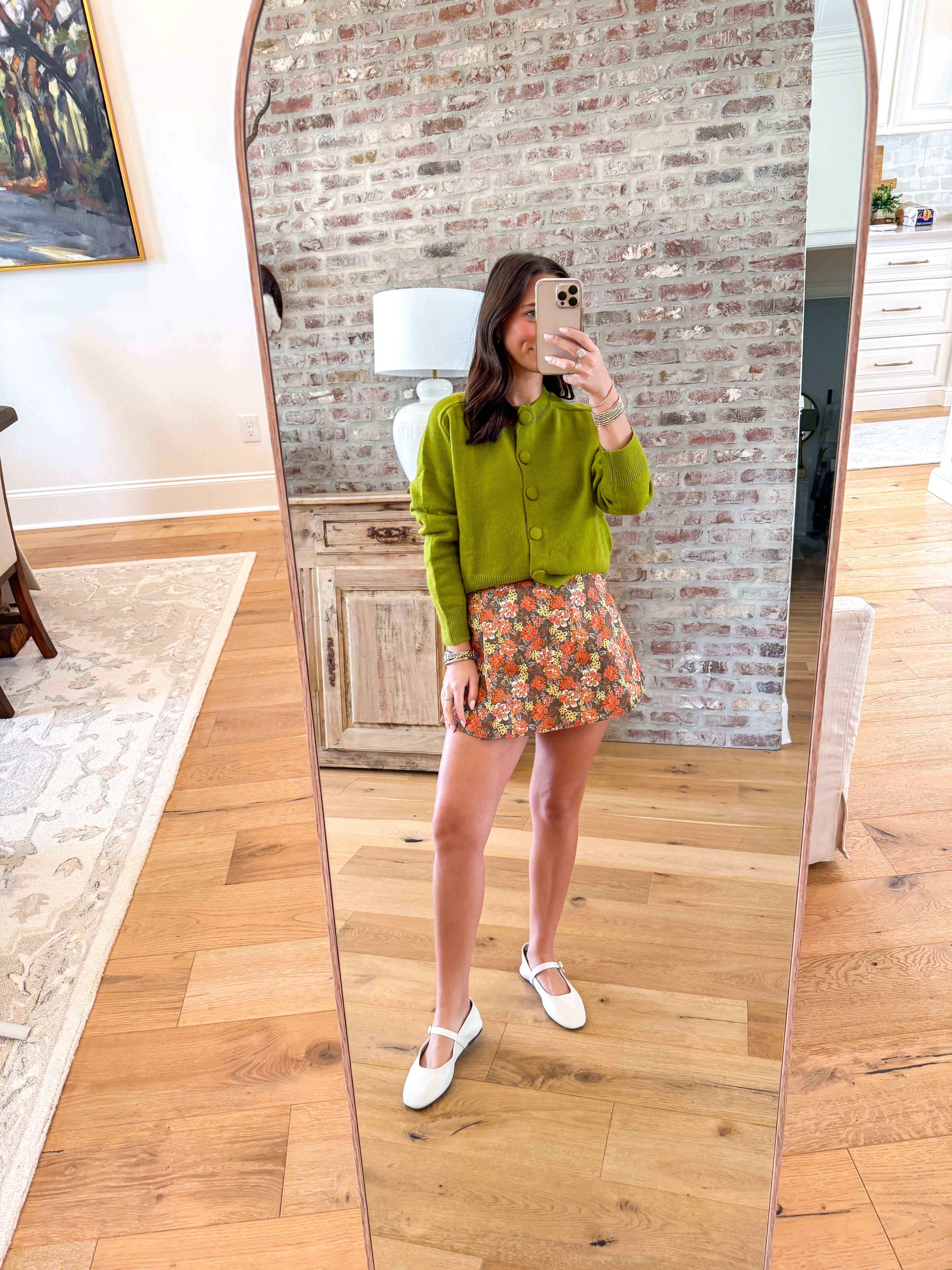 Chartreuse Charm Cropped Cardigan