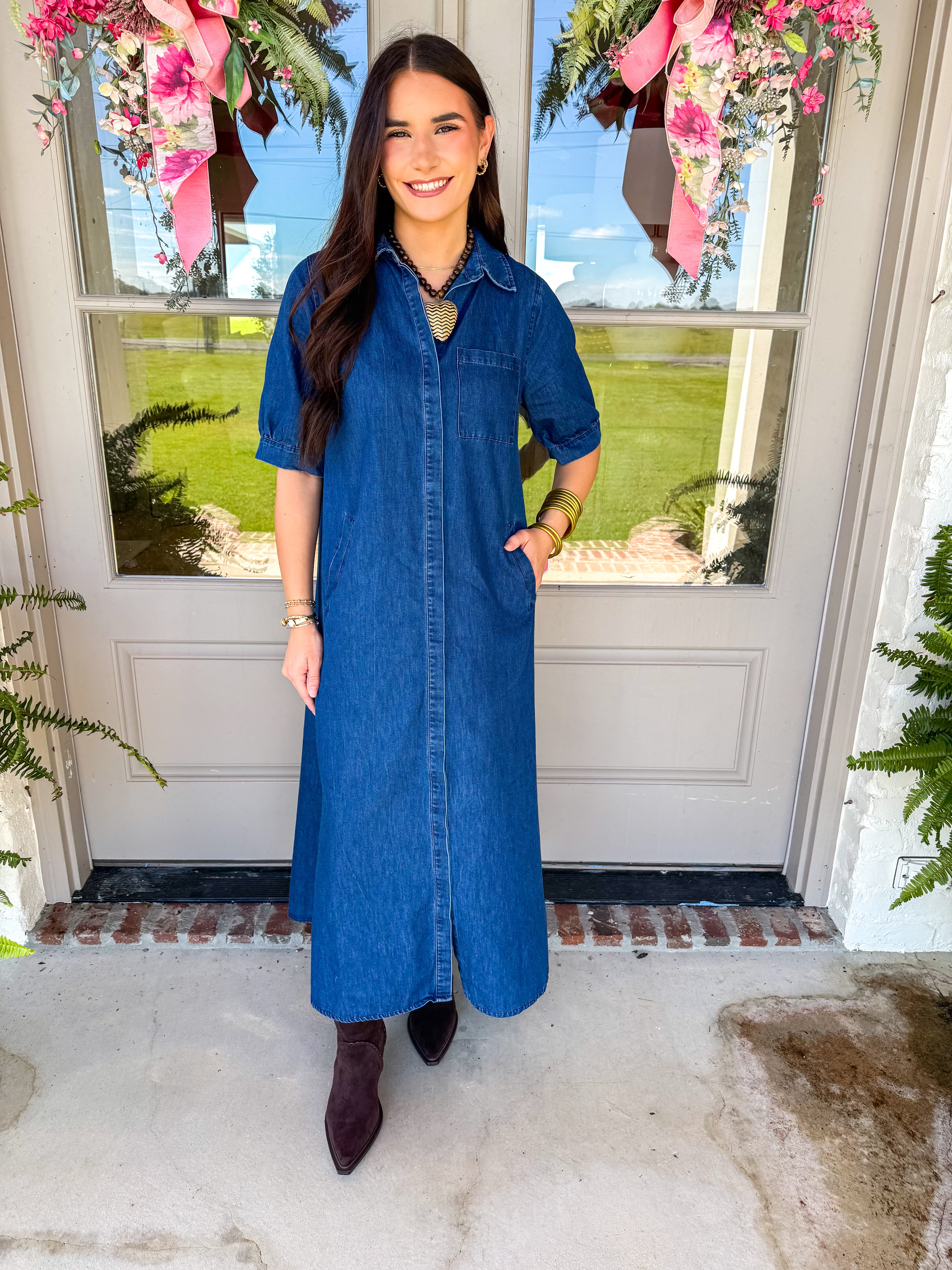 Denim Days Midi Dress
