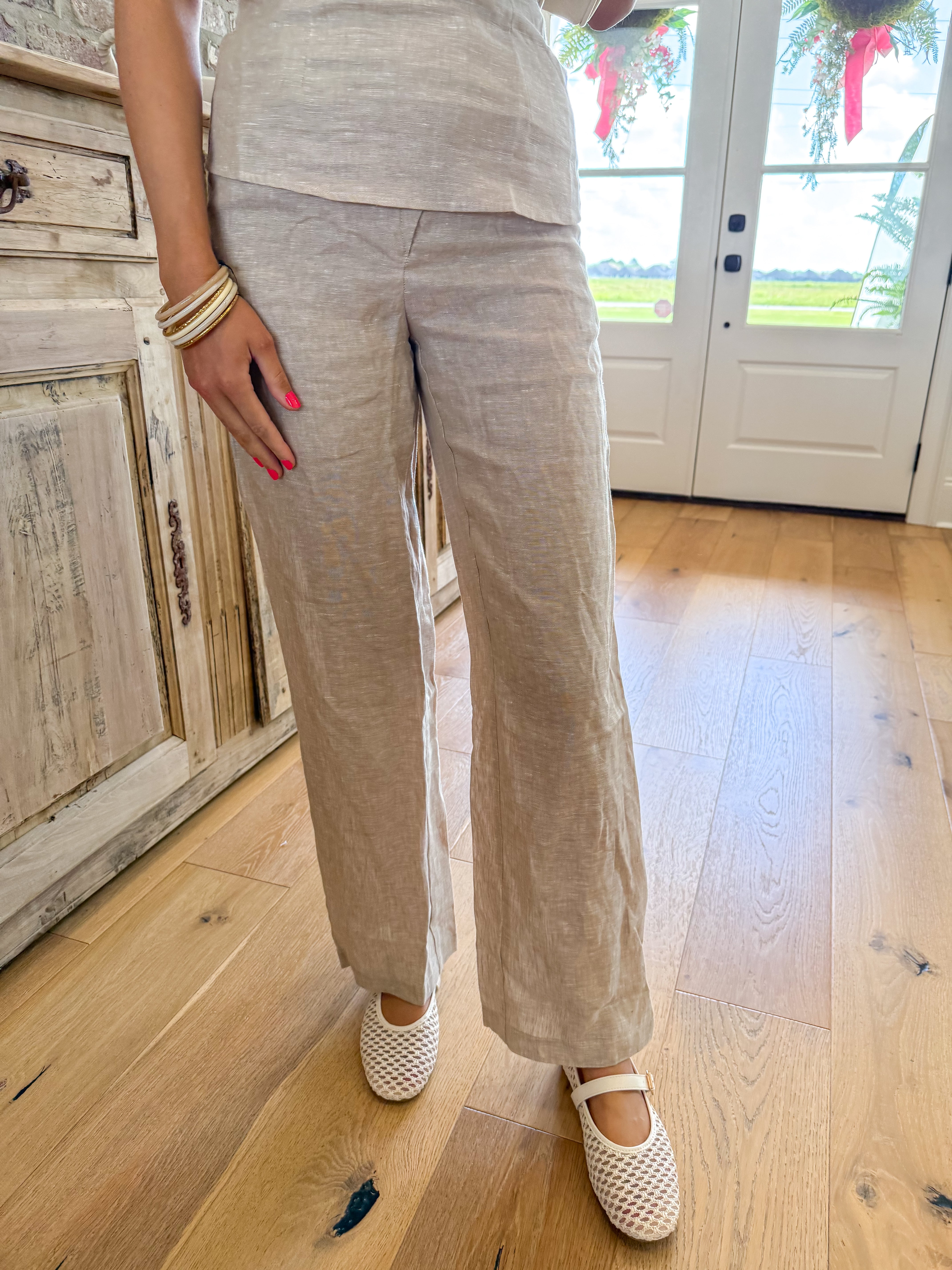 Dani Linen Wide Leg Pants