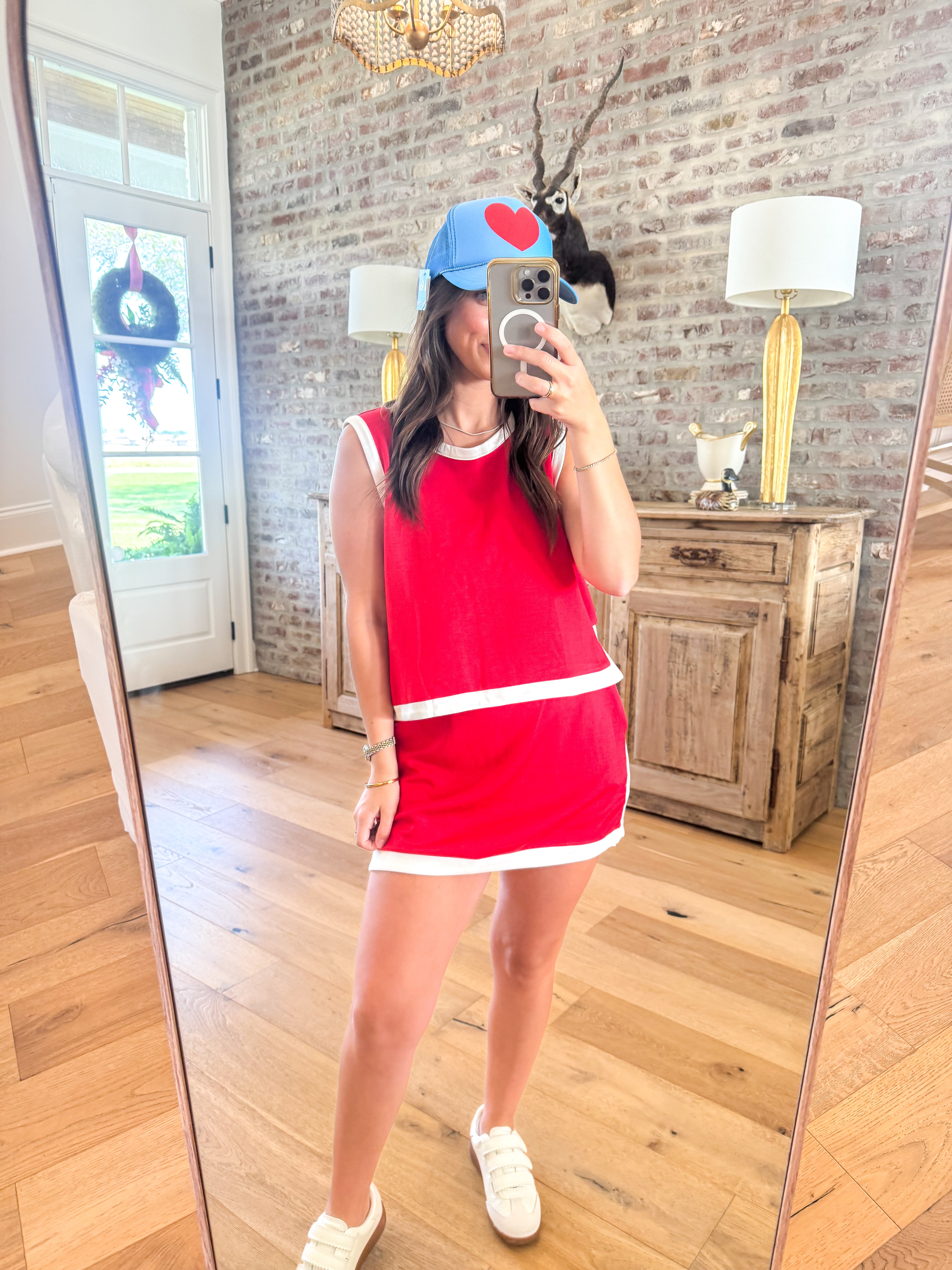 Red White & Cute Leisure Set
