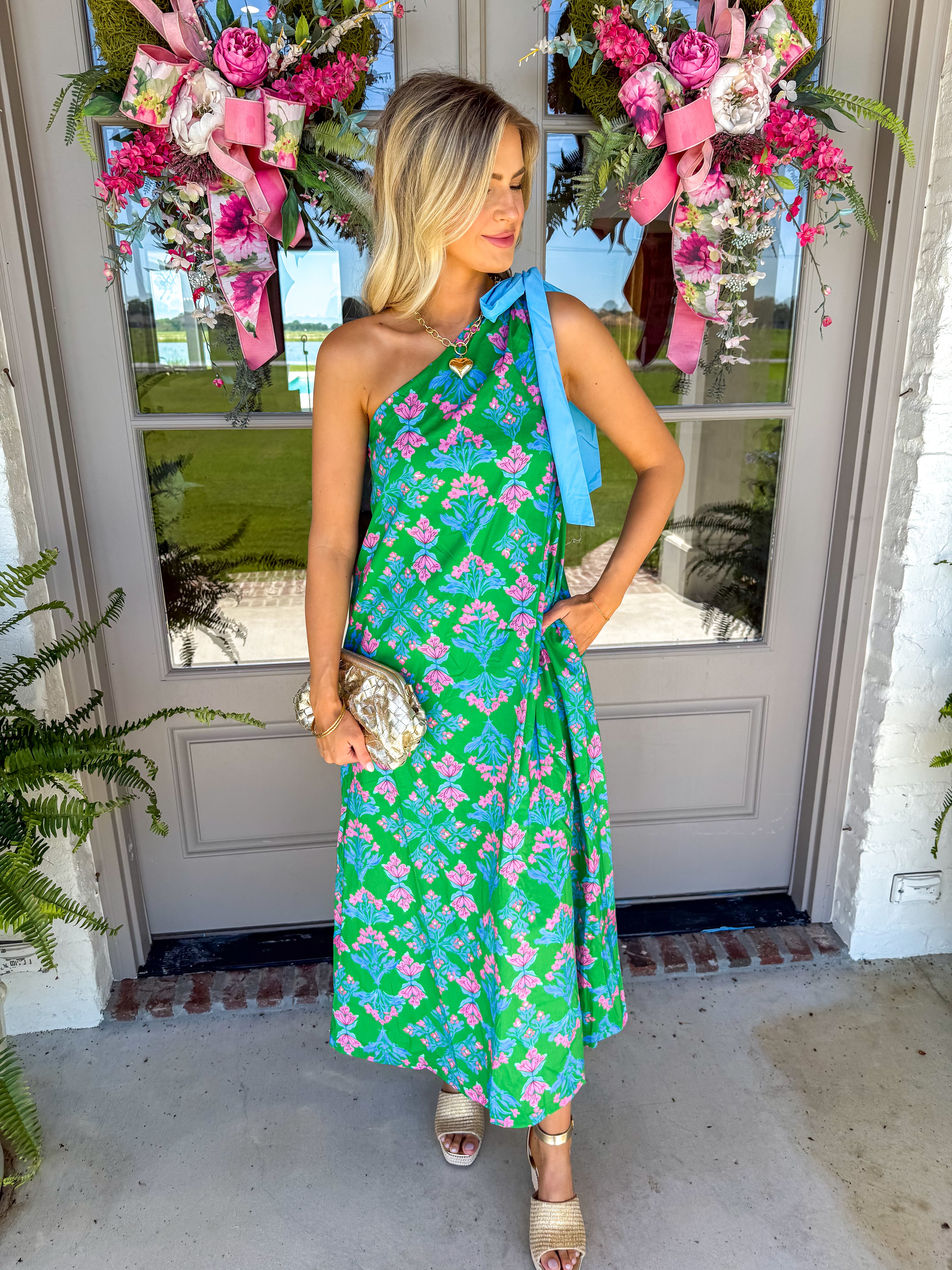 Garden Party One-Shoulder Dress