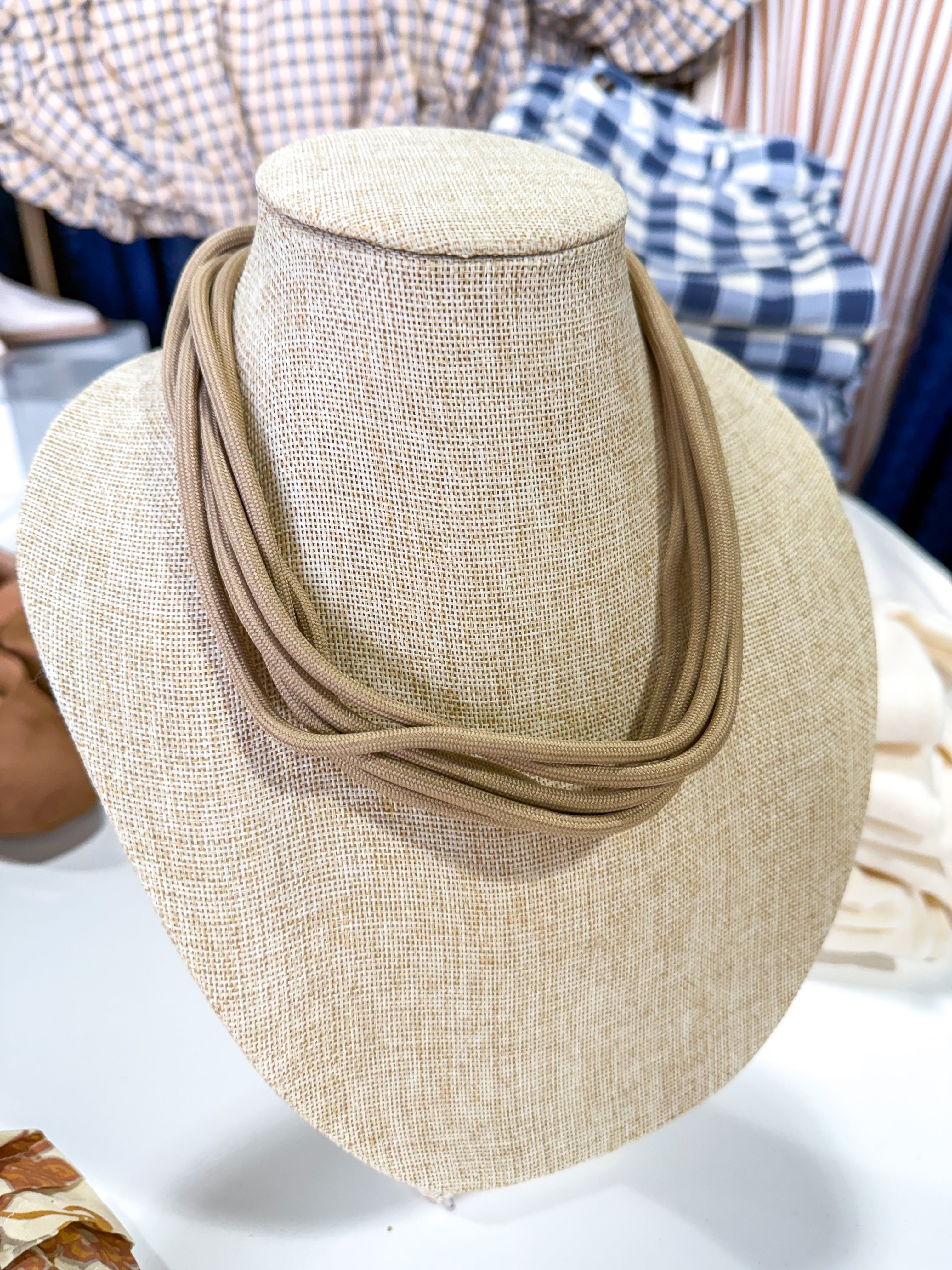 Nude Mutli String Necklace