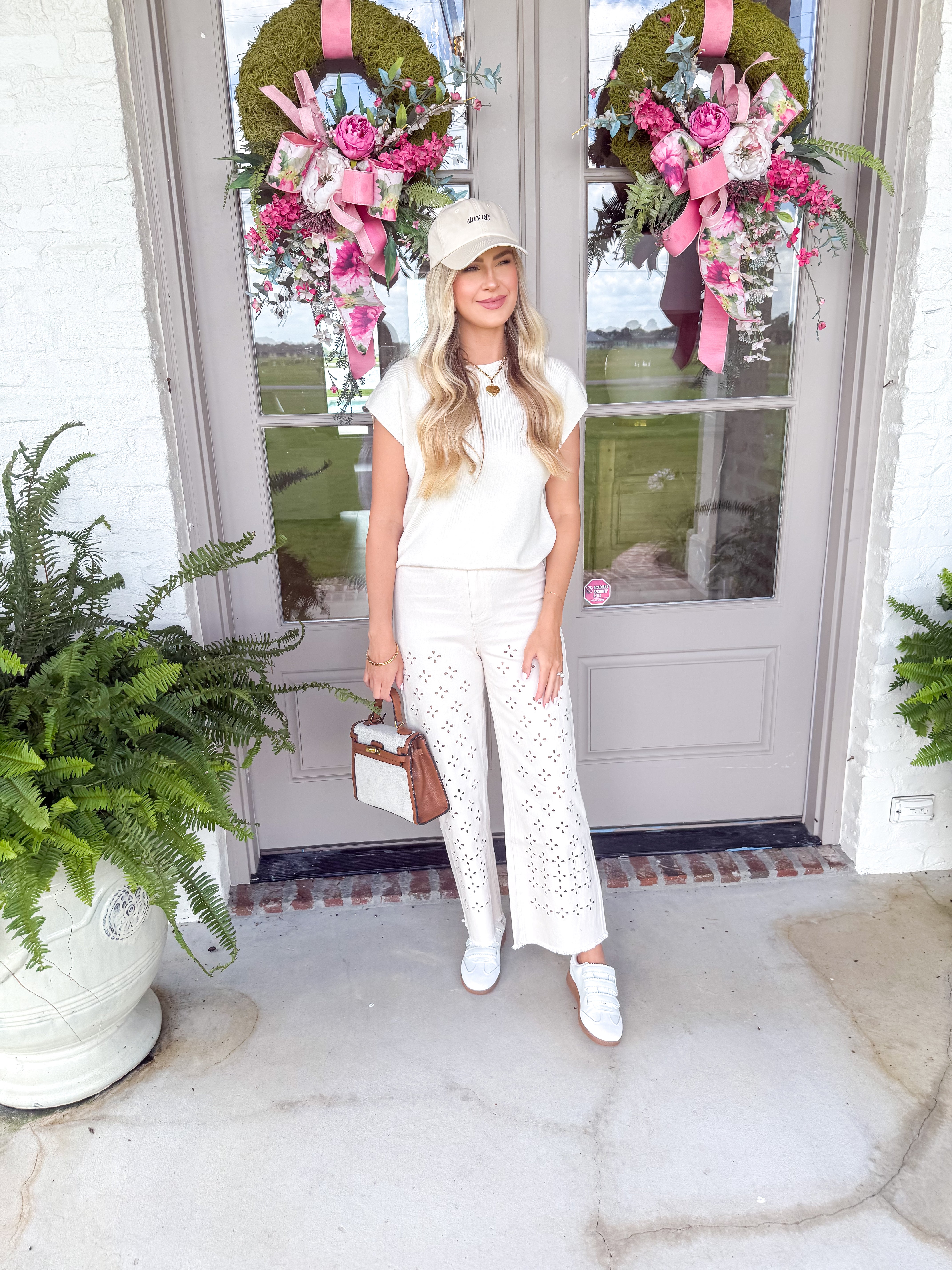 Clear Eyes Eyelet Pants