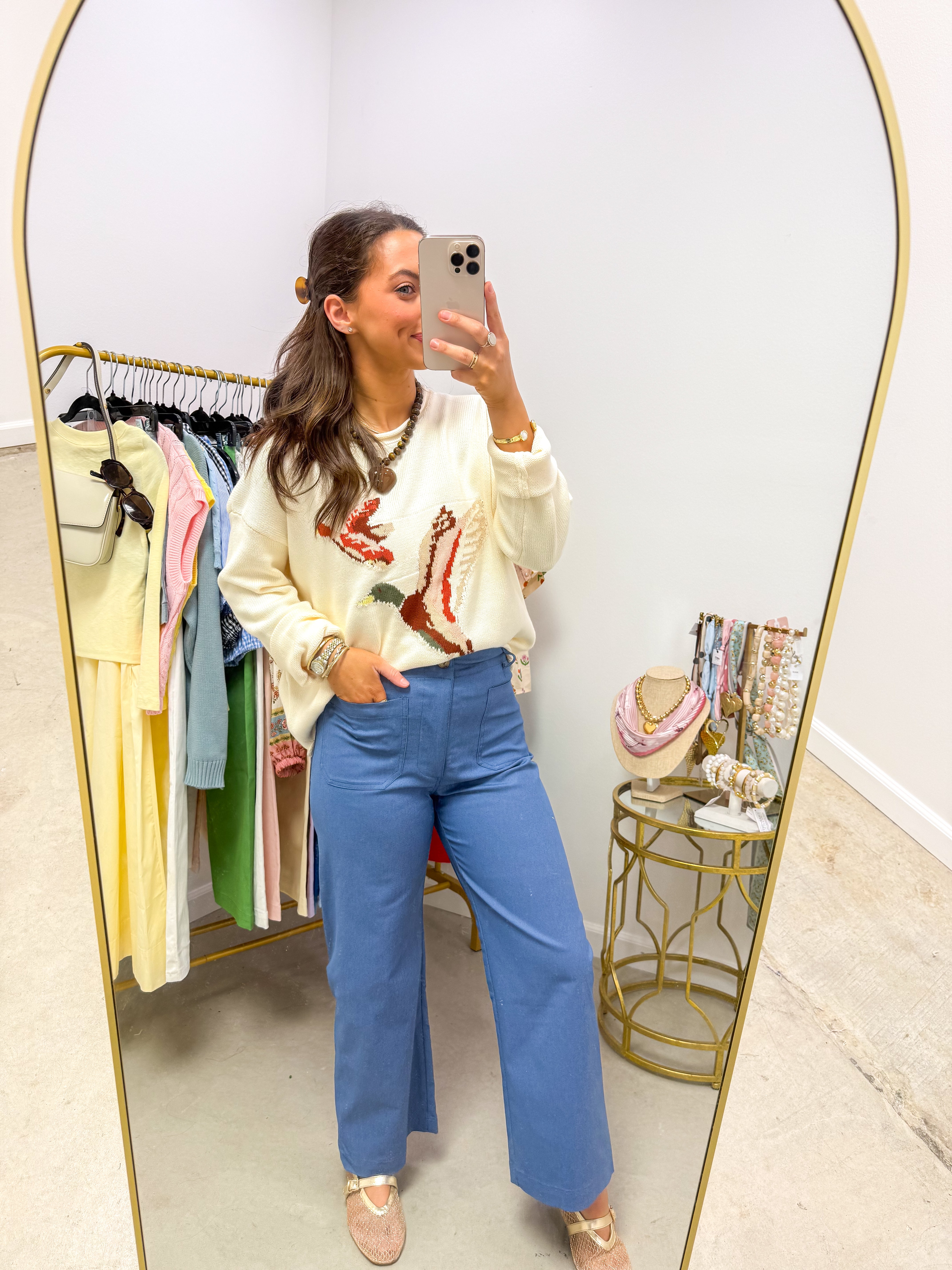 Mallard Flight Cream Sweater