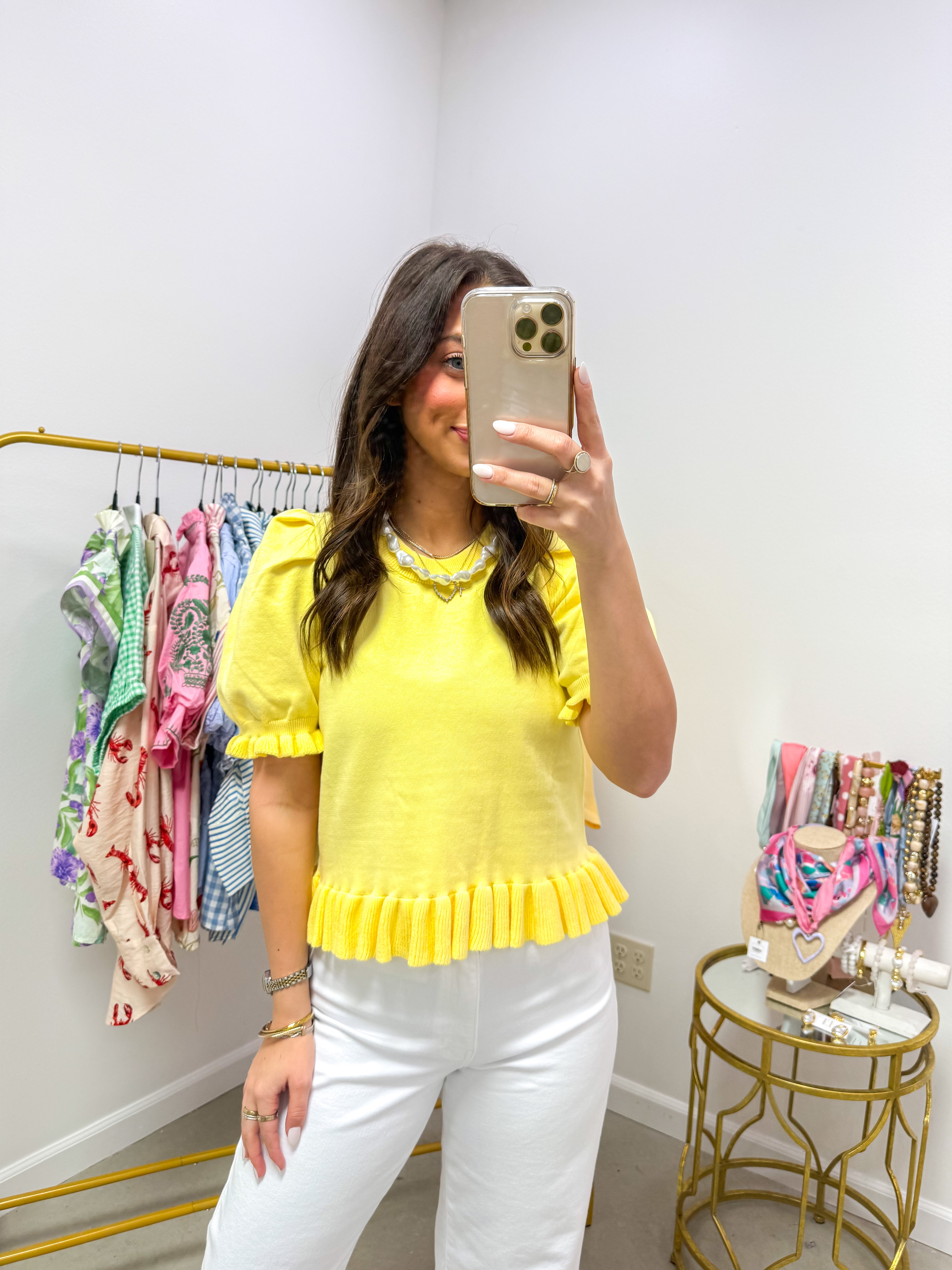 Soft Sunshine Knit Top