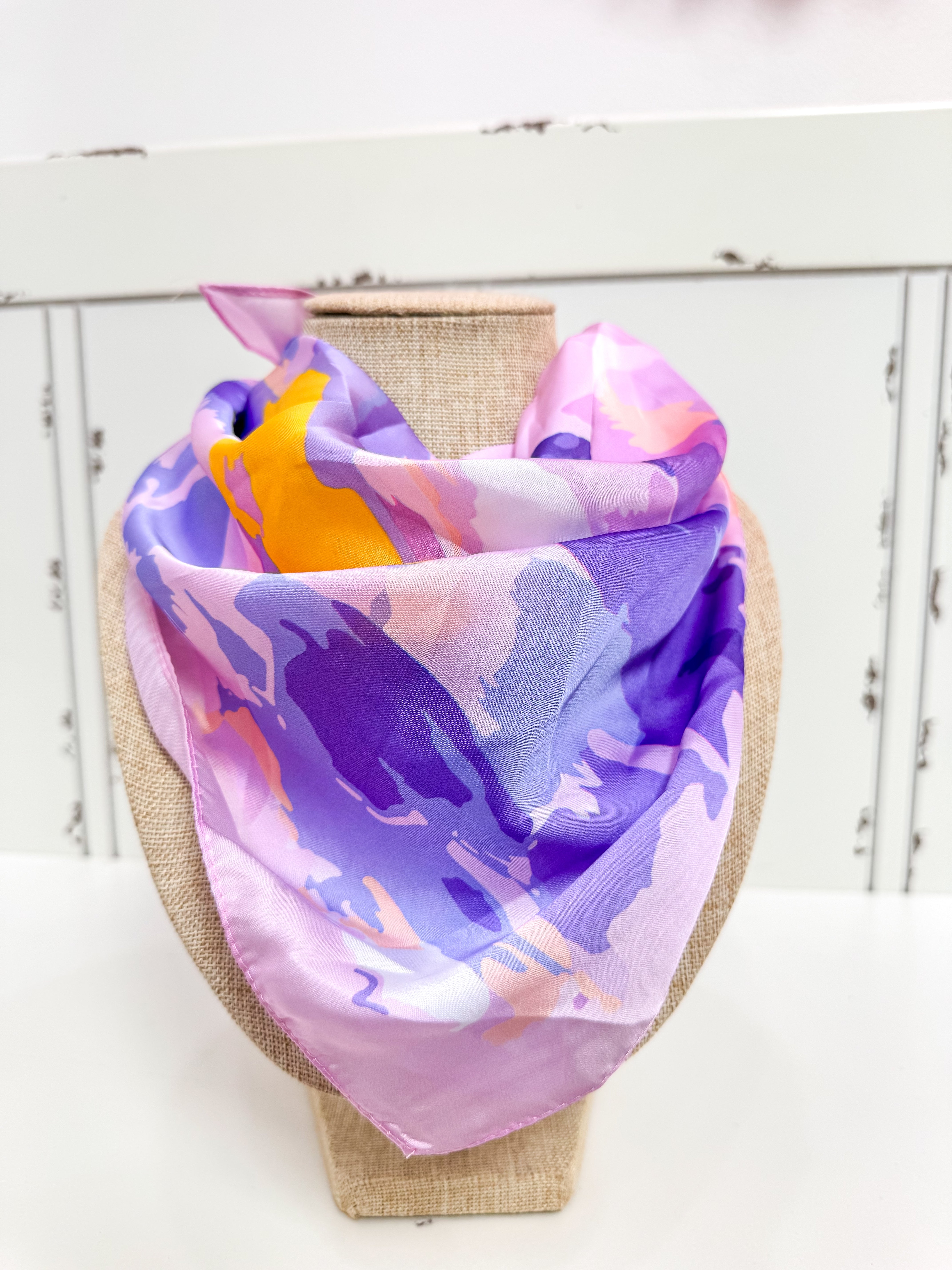 Purple Watercolor Scarf