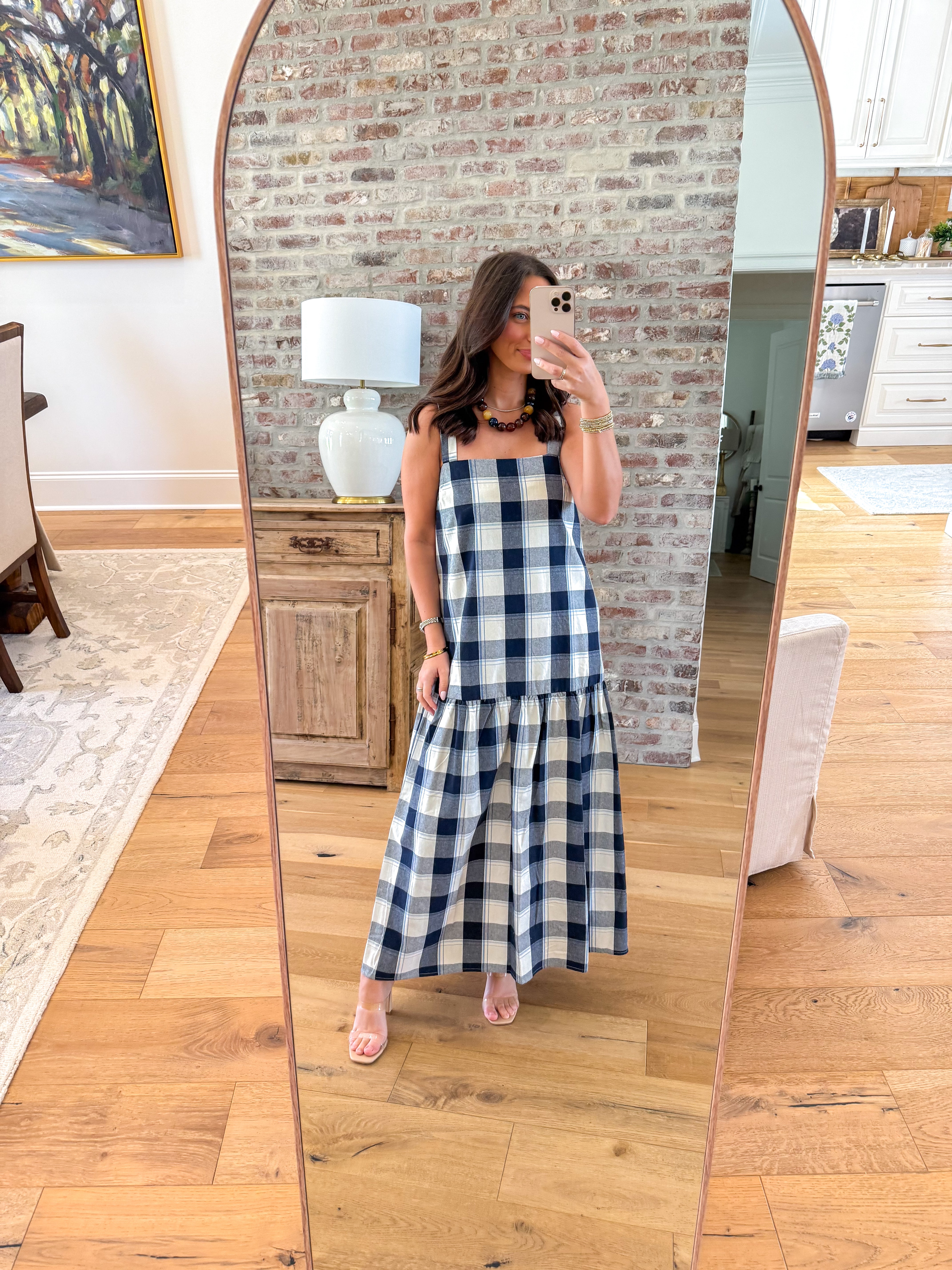 The Nantucket Plaid Midi Dress