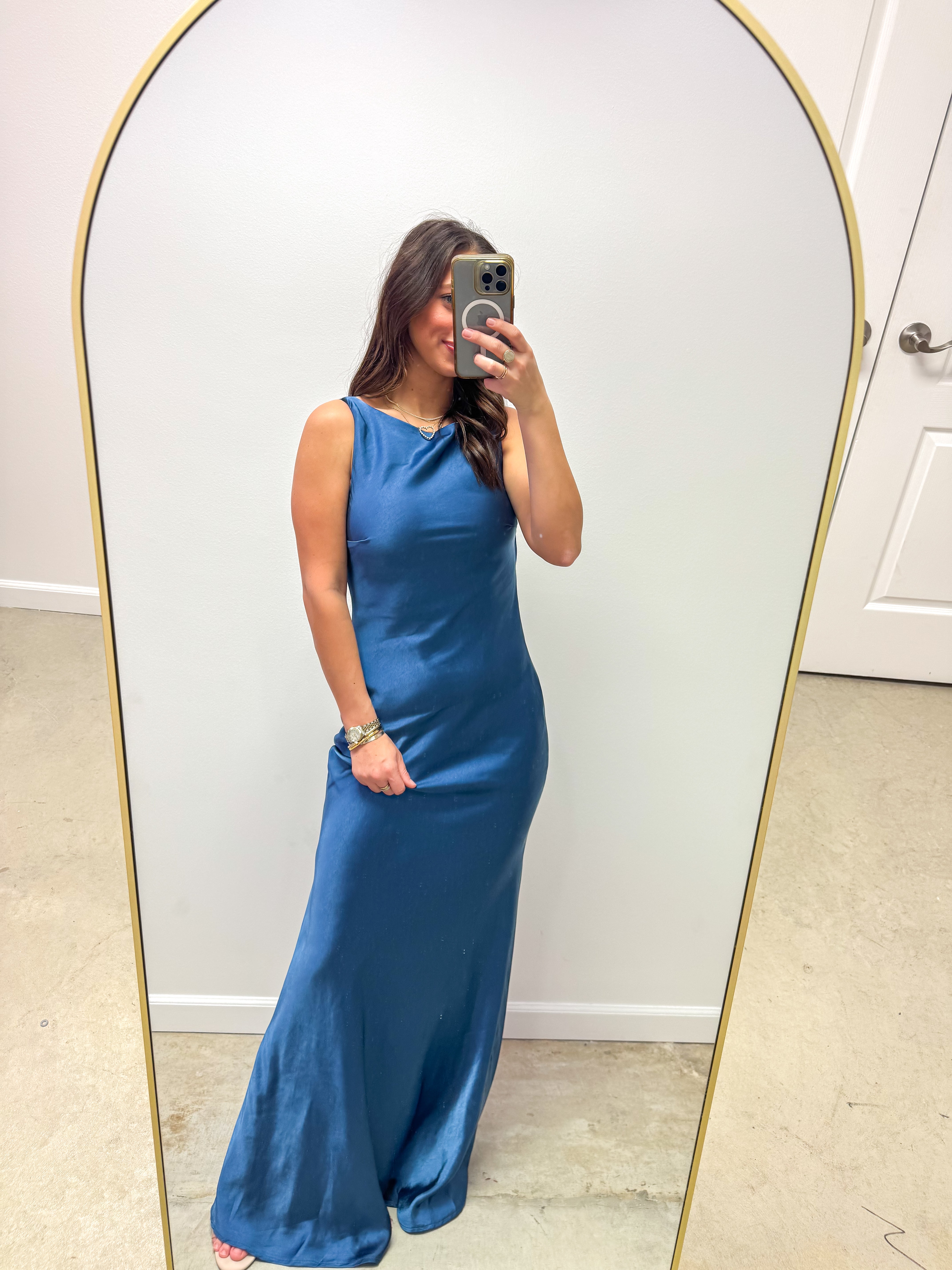 Camellia Court Smoky Blue Ballgown